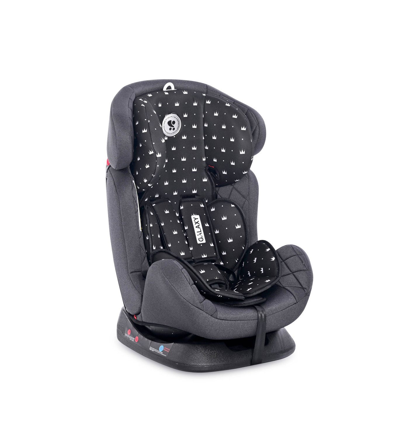 Lorelli verstellbar Krone kg, bis: 0+/1/2/3, 36 Gruppe Autokindersitz kg) Reboard (0 Kissen Kindersitz 36 - schwarz Galaxy