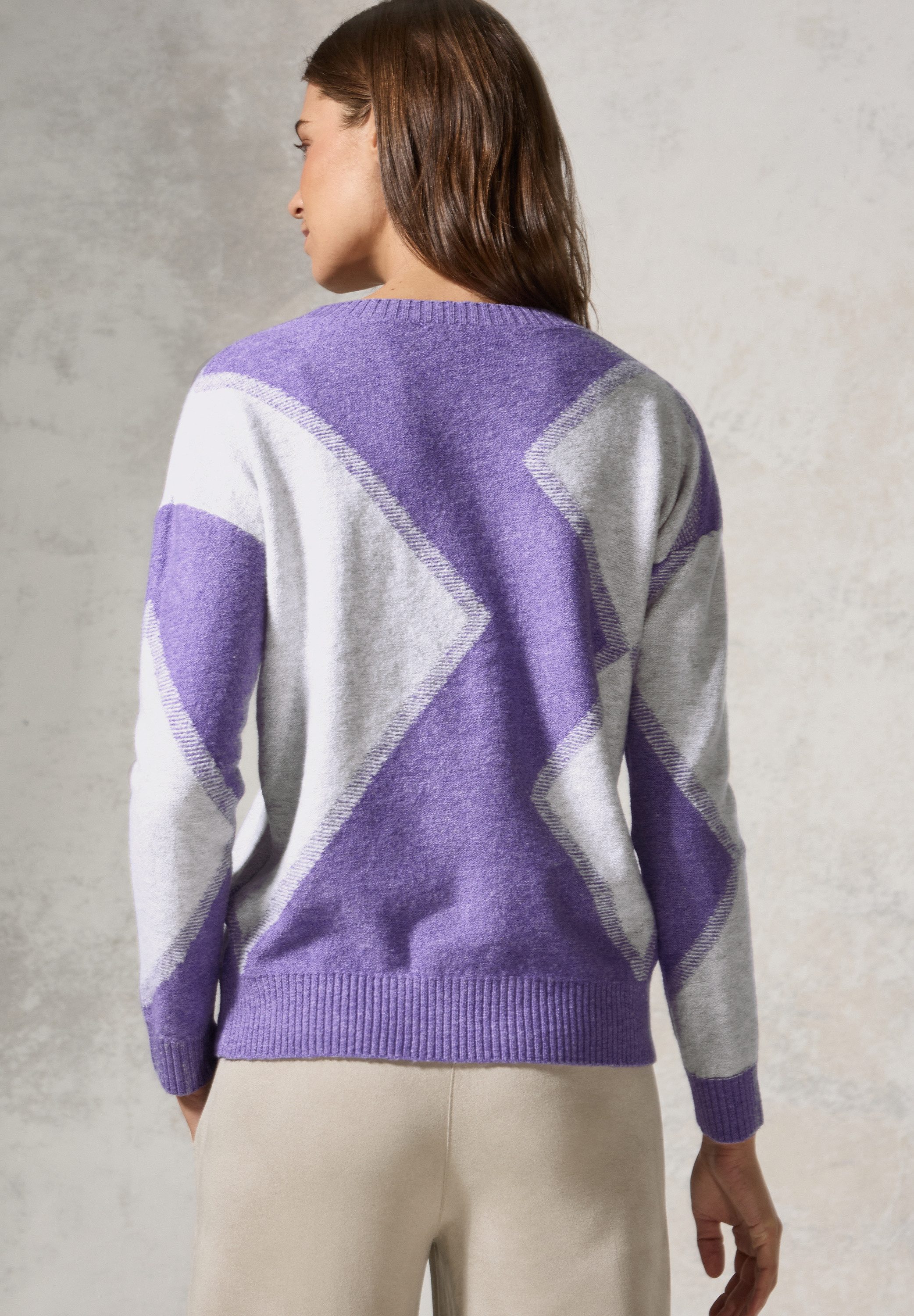 CECIL Strickpullover mit Rundhalsausschnitt