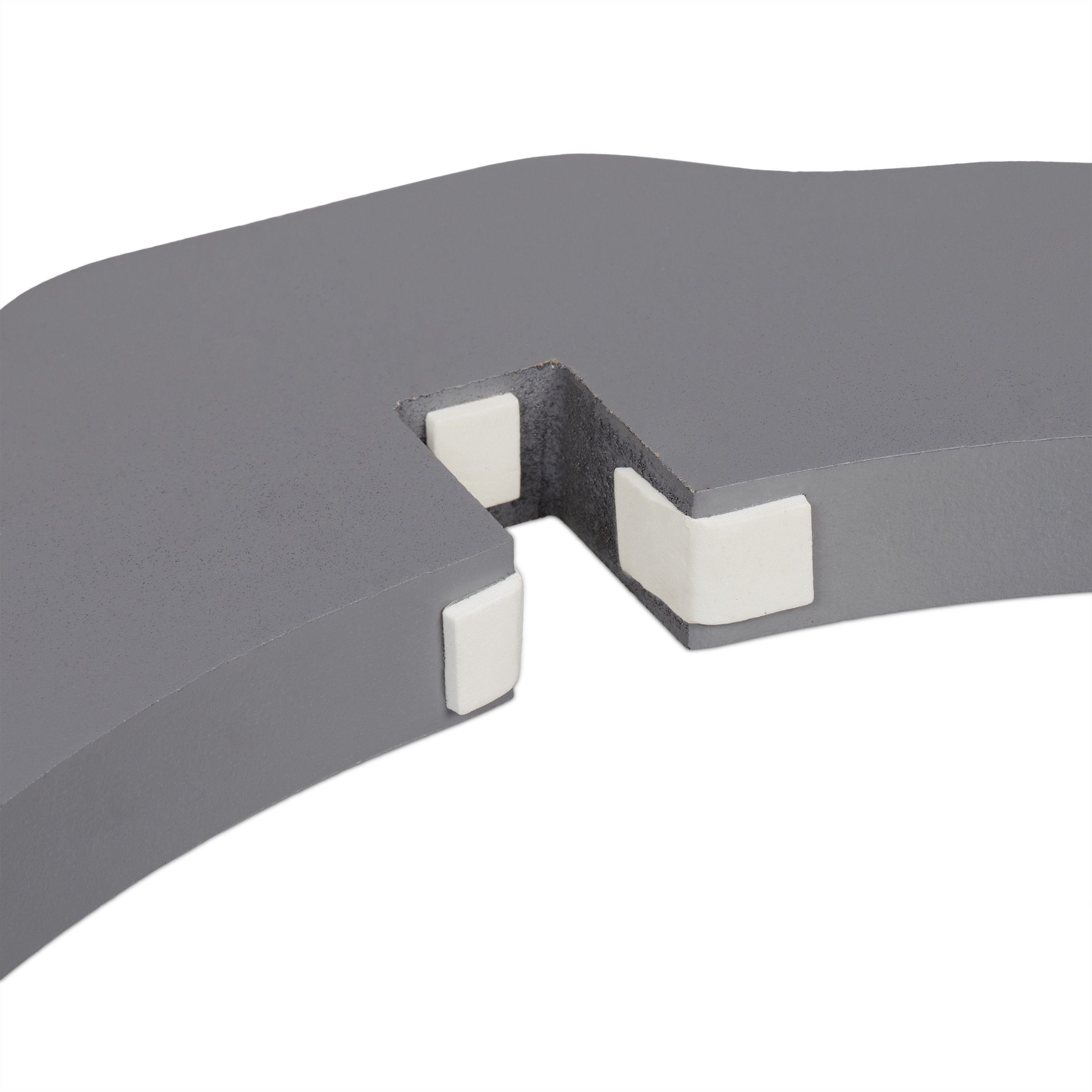 relaxdays Universalschutzgitter Graues Absperrgitter 92 cm, 3 Panel