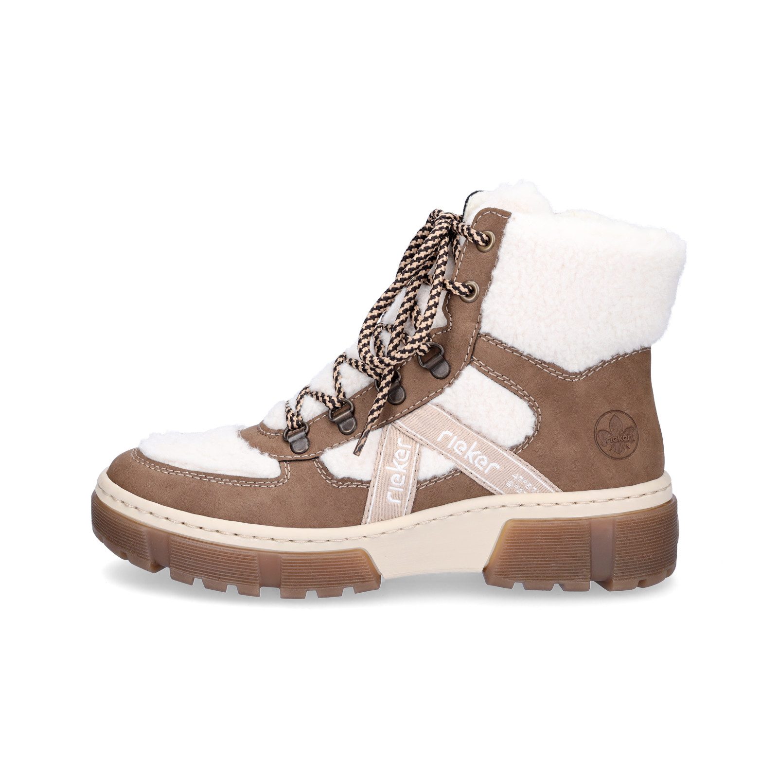 Rieker Rieker Damen Schnürboot beige weiß Schnürboots