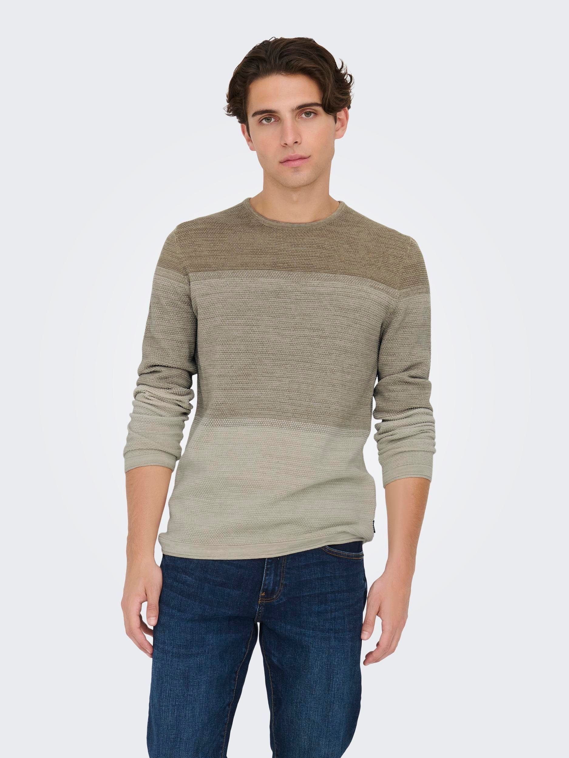 Rundhalspullover ONSPANTER REG 12 STRUC CREW KNIT NOOS