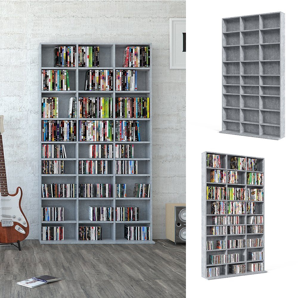 Vicco CD-Regal Jukebox, Beton, 102 x günstig online kaufen