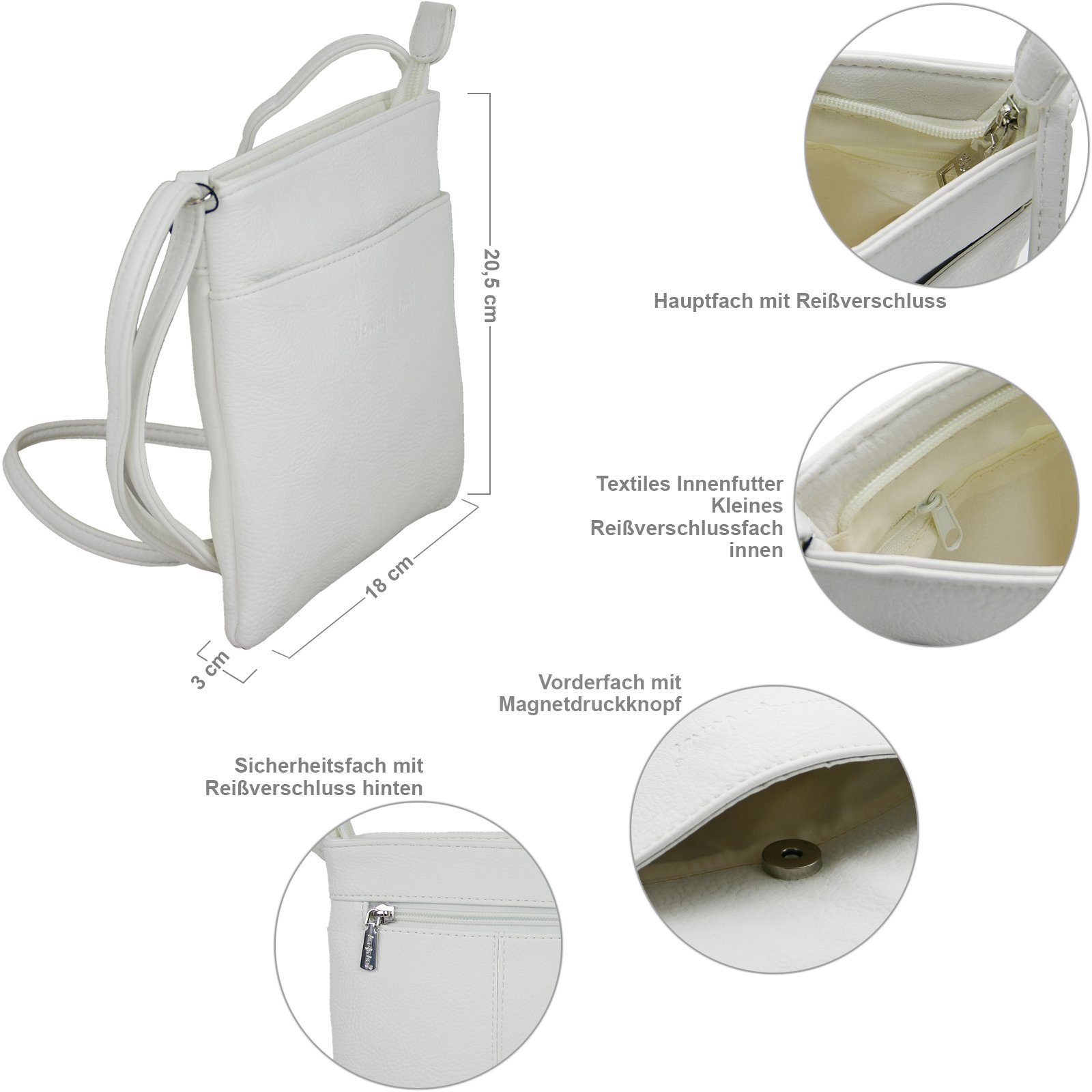 J JONES JENNIFER JONES Schultertasche Kleine günstig online kaufen