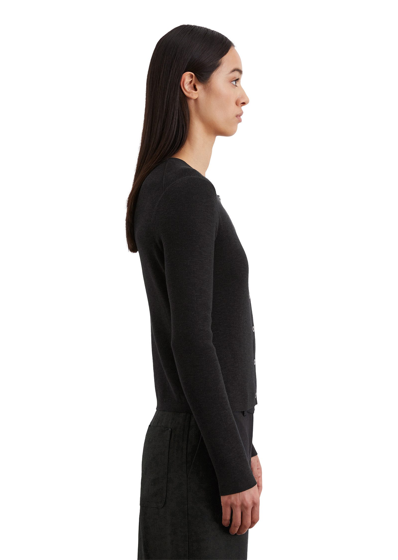 Marc O'Polo Cardigan aus Baumwoll-Leinen-Slub-Garn günstig online kaufen