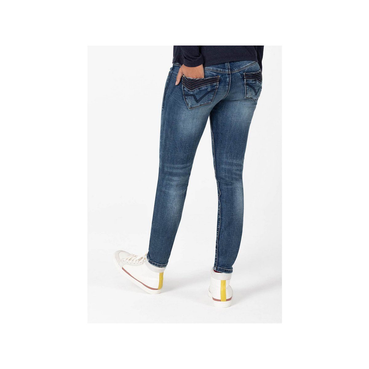 blau 5-Pocket-Jeans TIMEZONE (1-tlg)