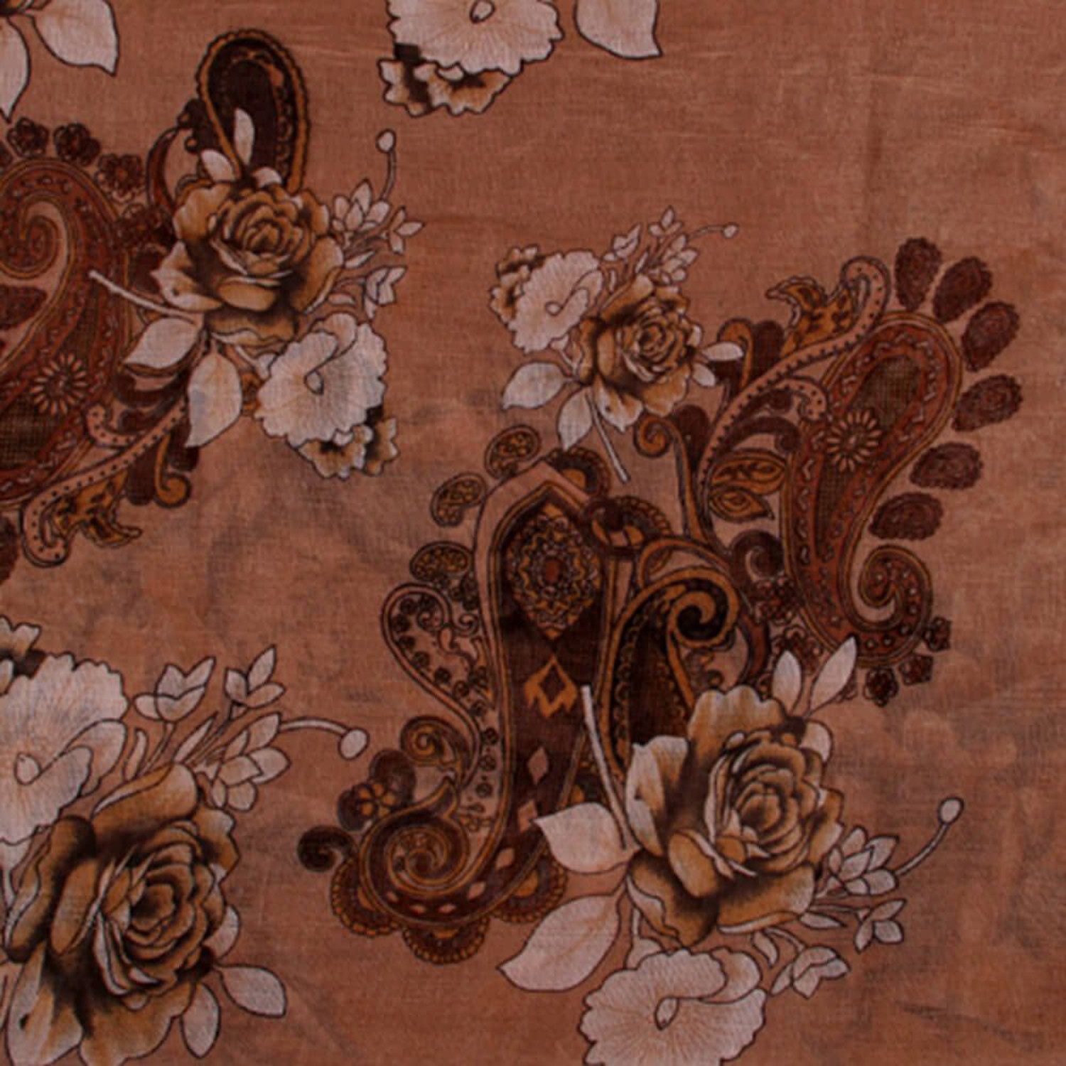 chic4home Loop Trend Twist, (1-St. 1-teilig), Damen Loop-Schal Schlauchschal Blumen-Paisley Muster