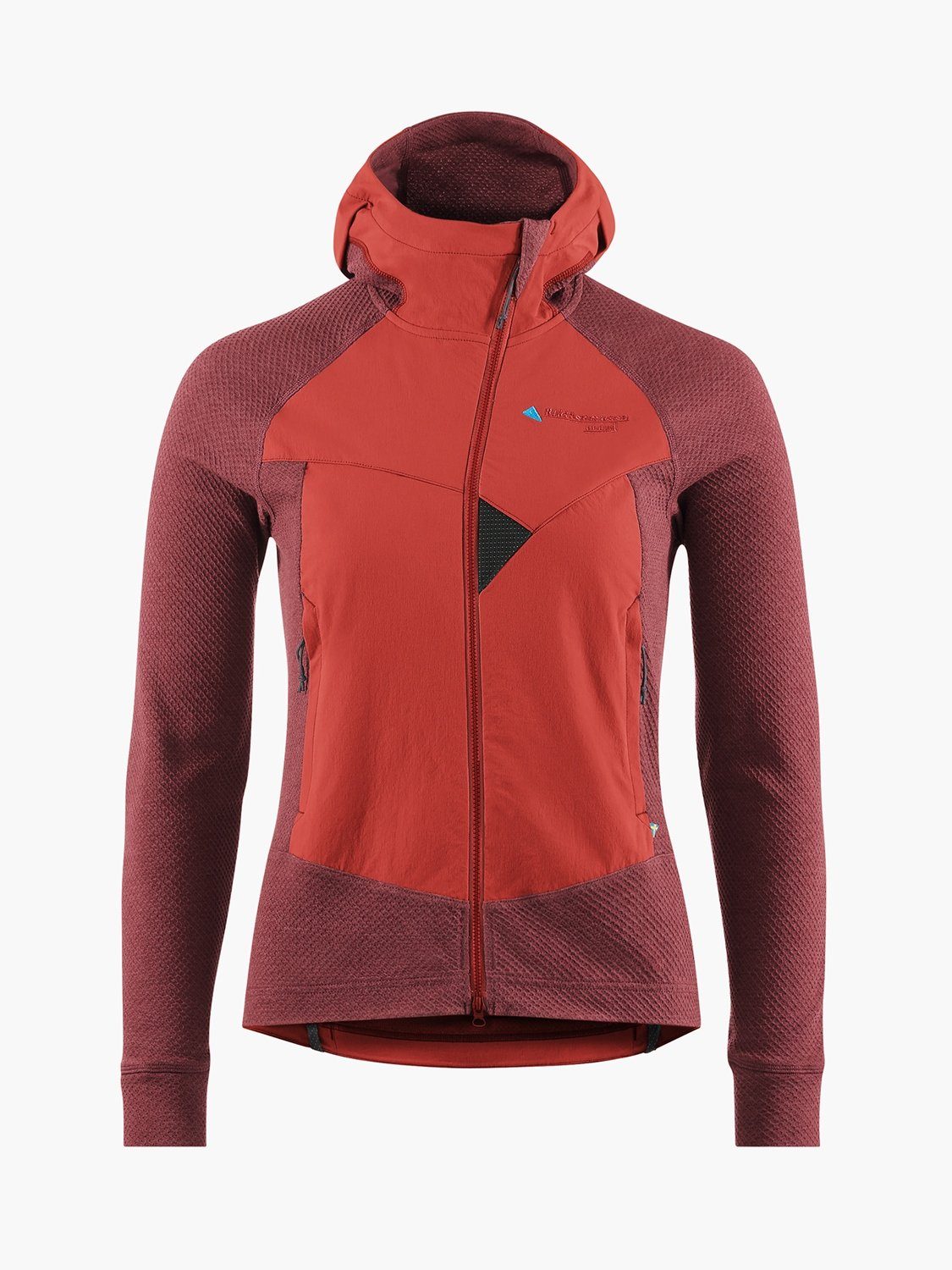 Klättermusen Fleecejacke Hugin Zip Hoodie Women Madder Red-Rose Red