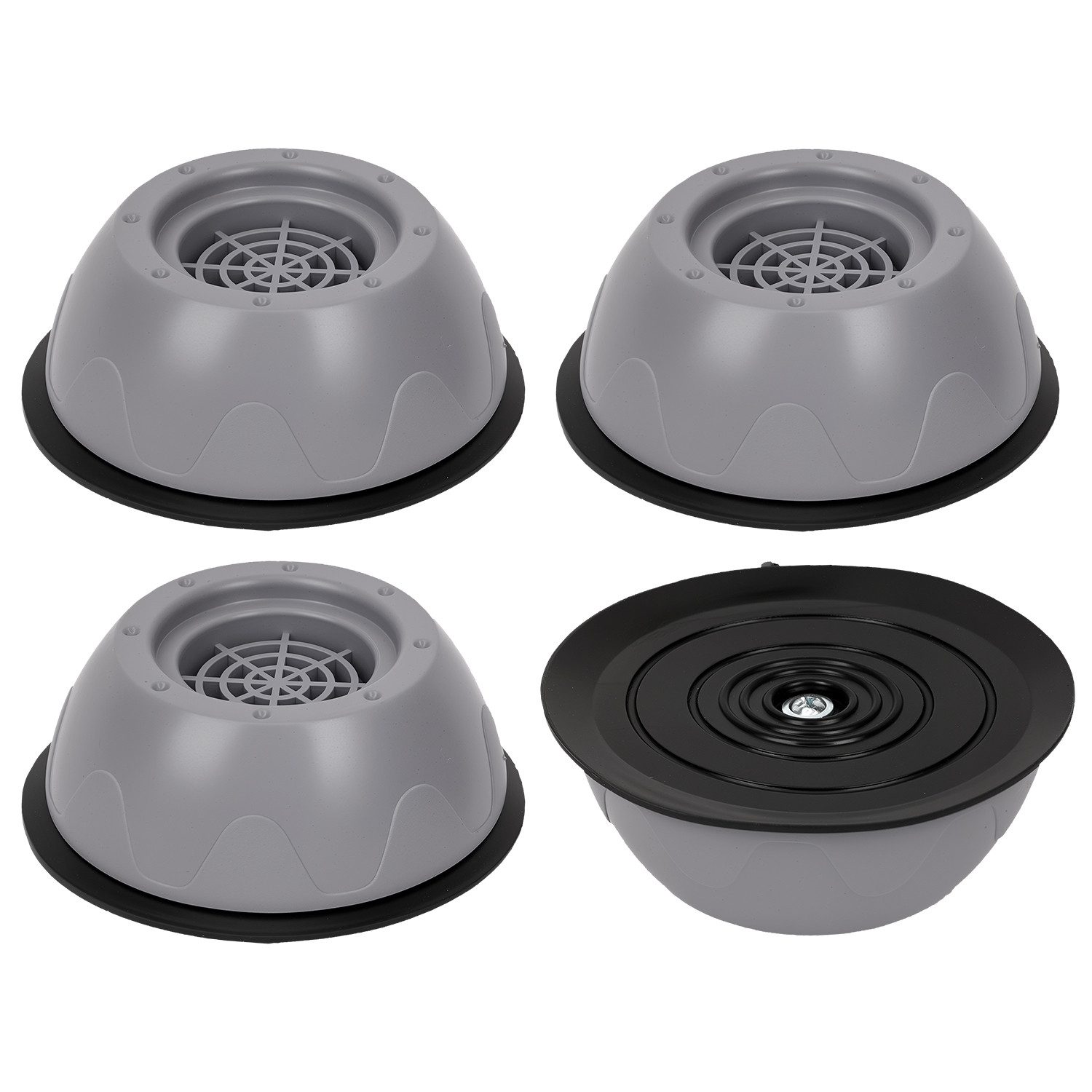 OSTWOLKE Vibrationsdämpfer Waschmaschine Füße Pad Fußpolster Schwingungsdämpfer Universal, (4-St), Rutschfest Anti Vibration ideal für Waschmaschine,Trockner,Kühlschrank