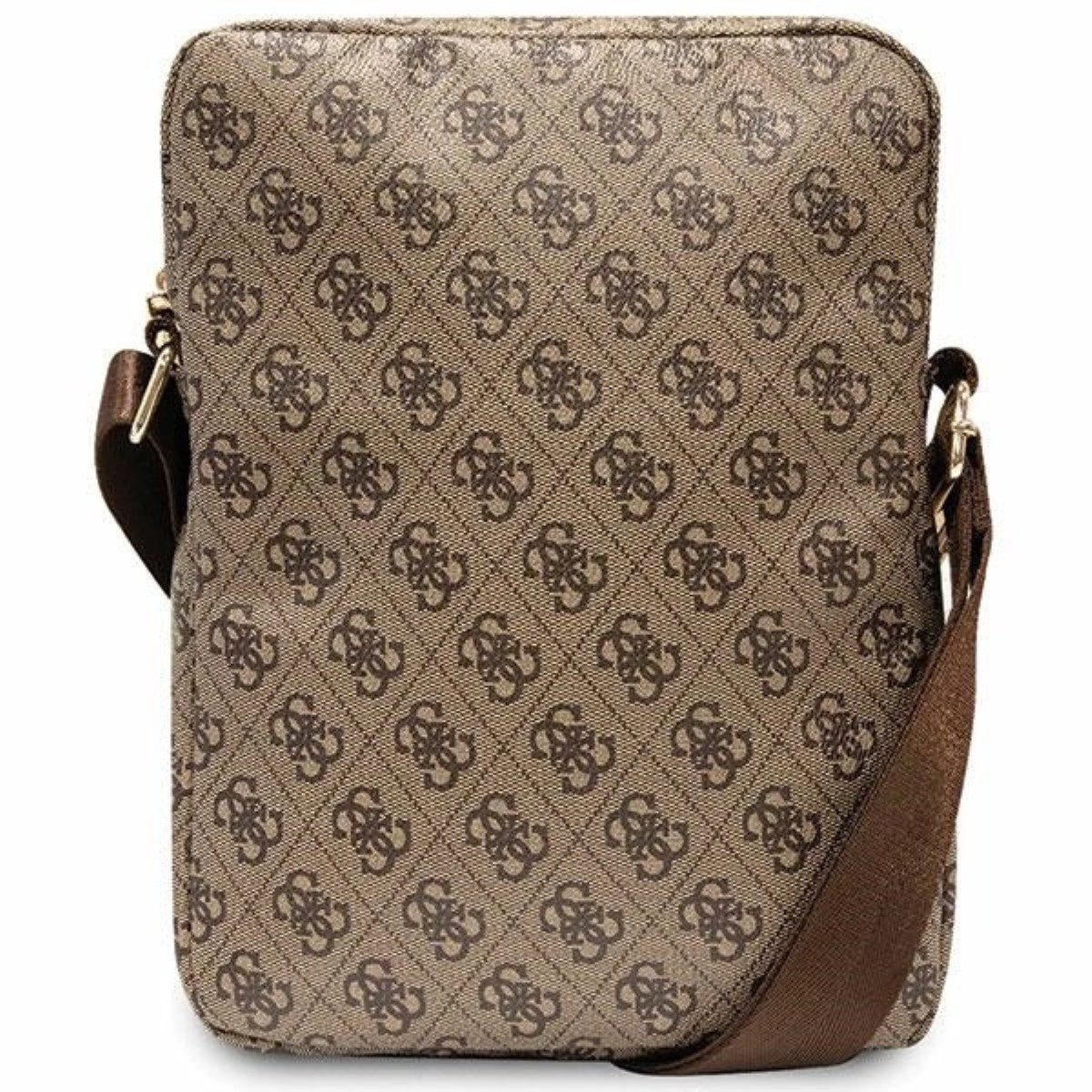 Guess Umhängetasche 4G Stripes Umhängetasche 10 Zoll - Tablet-Tasche in Braun (1-tlg)