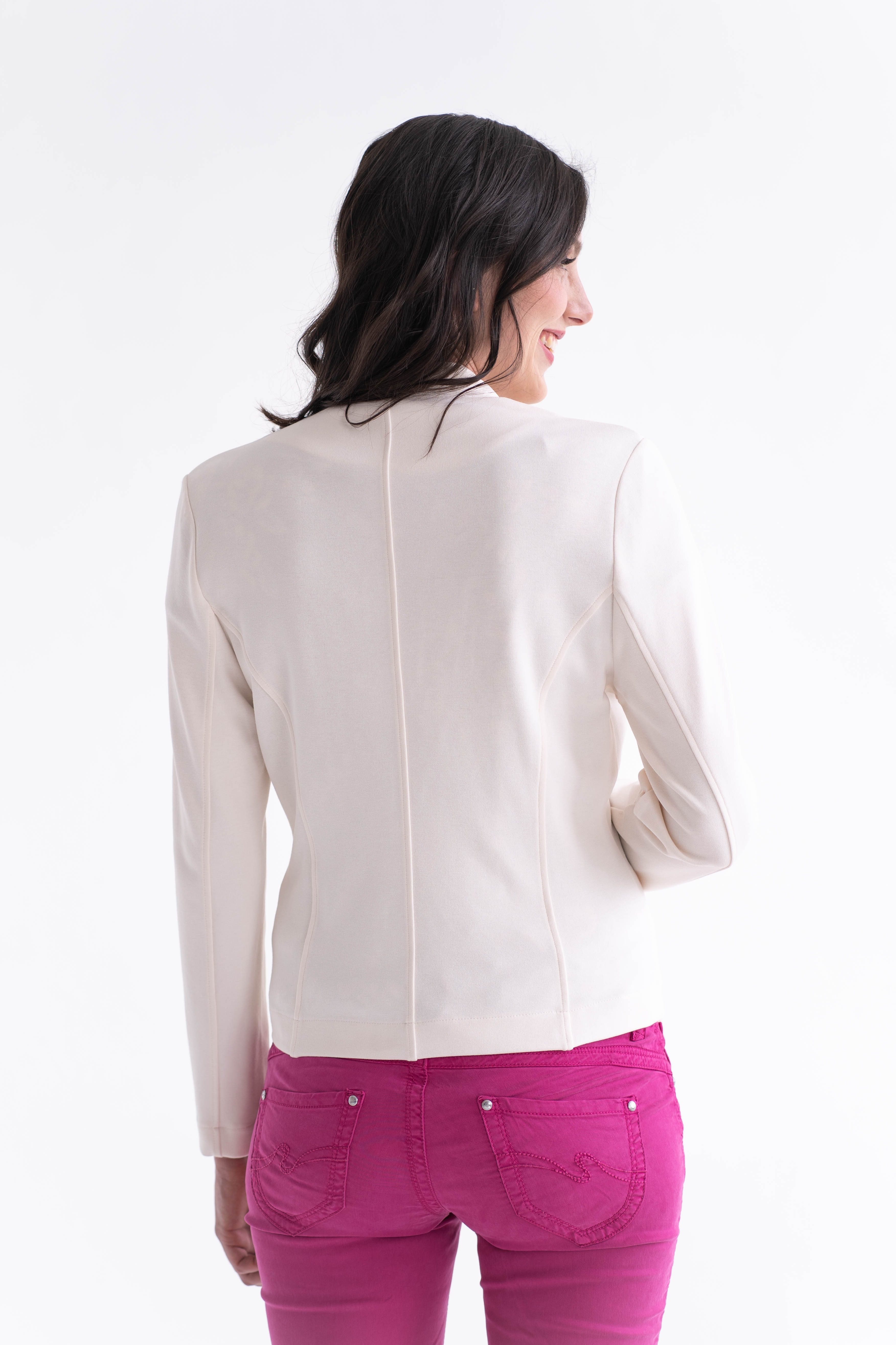 einfach Schön Sweatblazer Katja creme günstig online kaufen