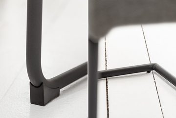 riess-ambiente Freischwinger COMFORT vintage grau, Esszimmer · Webstoff · Metall · Industrial Design