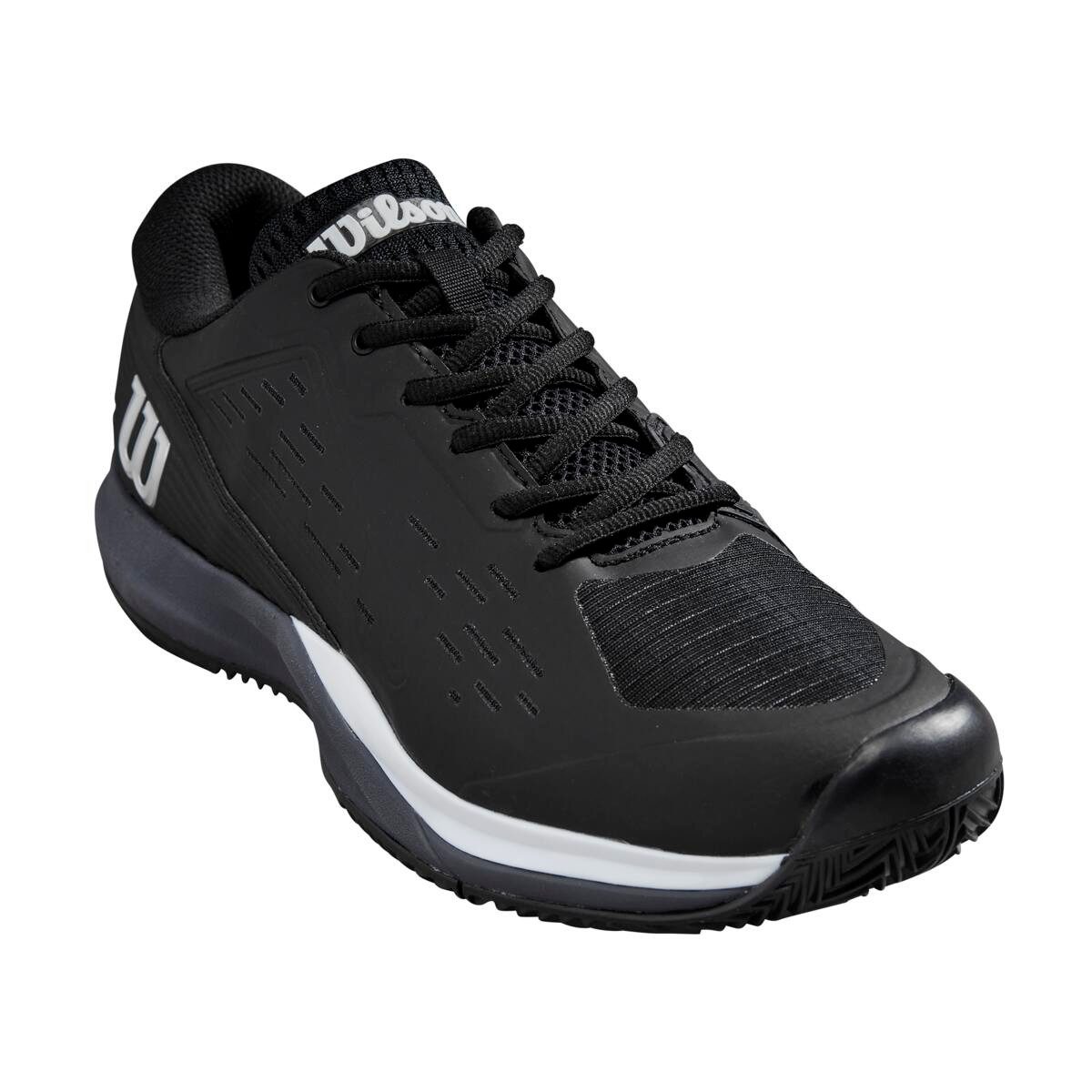 Rush Pro Ace Clay/Sandplatz (2E/weit) 2024 schwarz/ombreblau Herren Tennisschuh