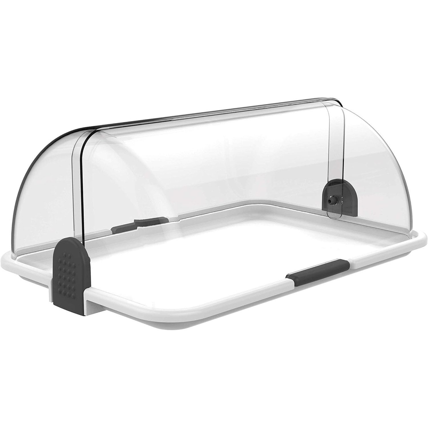 meberg Brotkasten Universal Brotbox Aufbewahrung Brot Partybox Food Display, Kunststoff, (Buffetbox Partybehälter Snackbox, 38x26x17cm, Lebensmittelbehälter), Obstbehälter Frischhaltebehälter