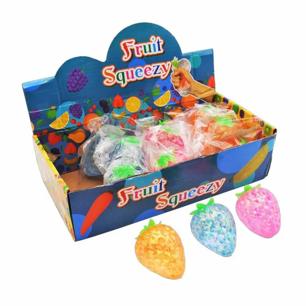 Triton-X Spiel TRITON-X Squishy Erdbeere Stretch-O, 1 von 3 Designs zufällig