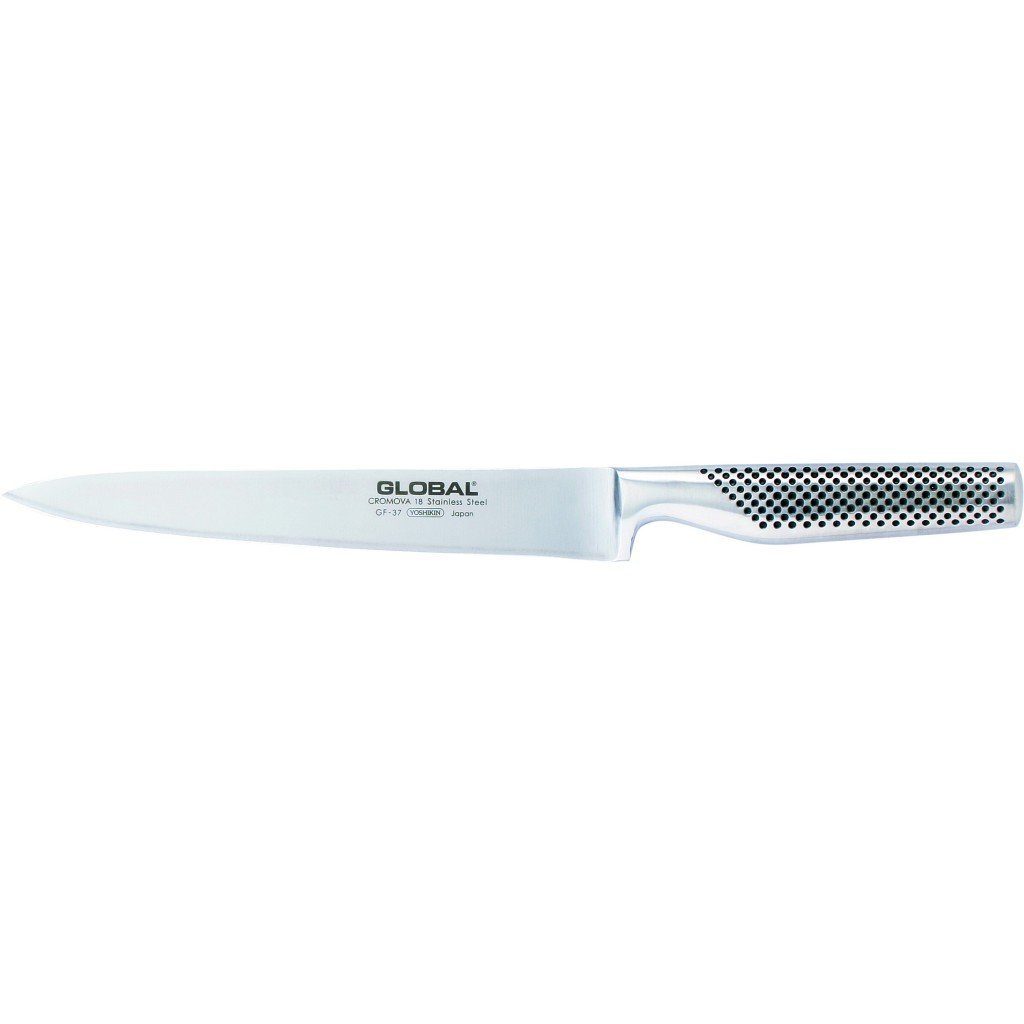 Global NI Tranchiermesser 21 Cm – Profi-Küchenmesser Aus Cromova-18-Edelstahl