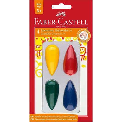 Faber-Castell Bleistift Malkreide Birne 4er-Pc für Kinder ab 3 Jahre