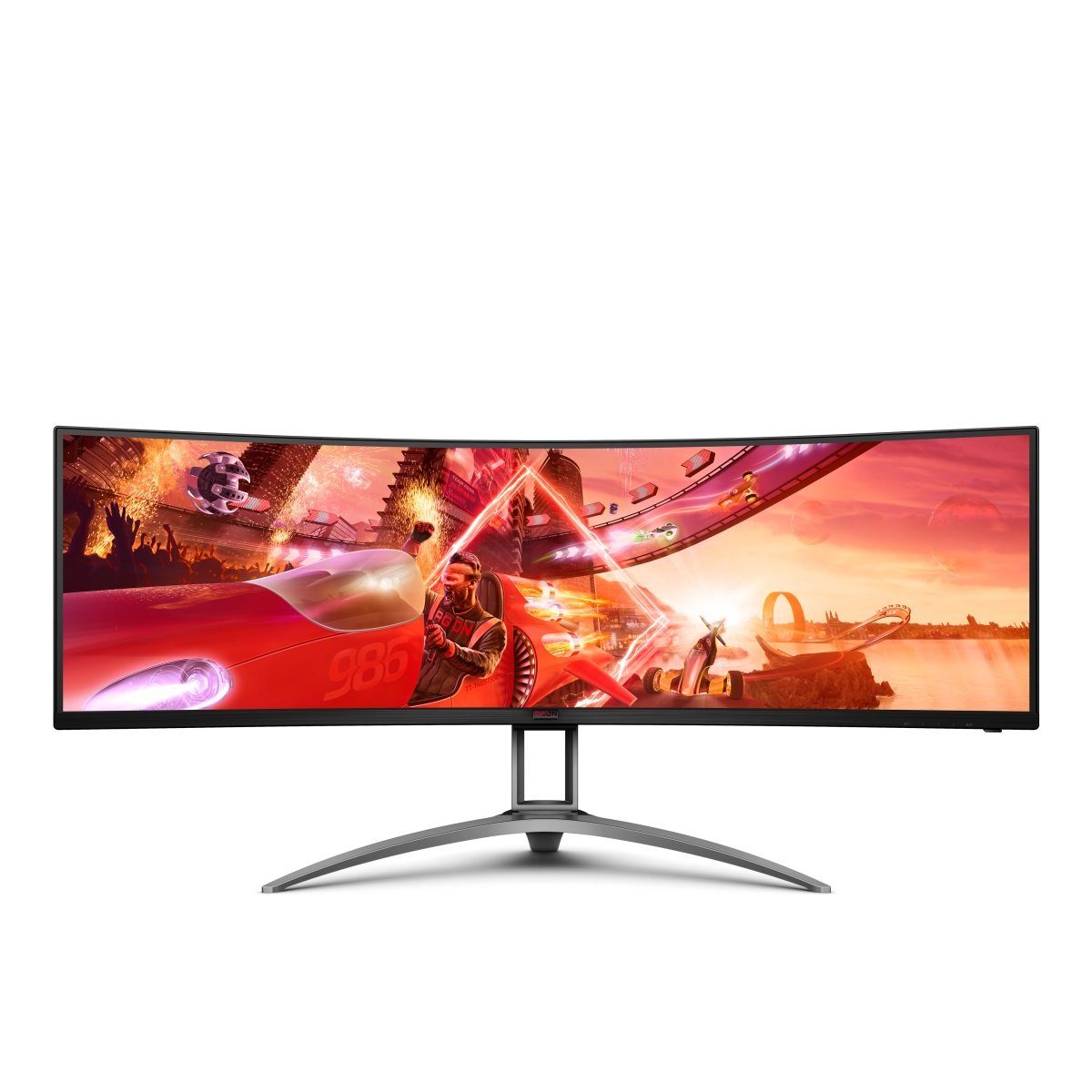 AOC AG493UCX2 Curved-Gaming-Monitor (124 cm/49 ", 5120 x 1440 px, DQHD, 1 ms Reaktionszeit, 165 Hz, VA LCD)