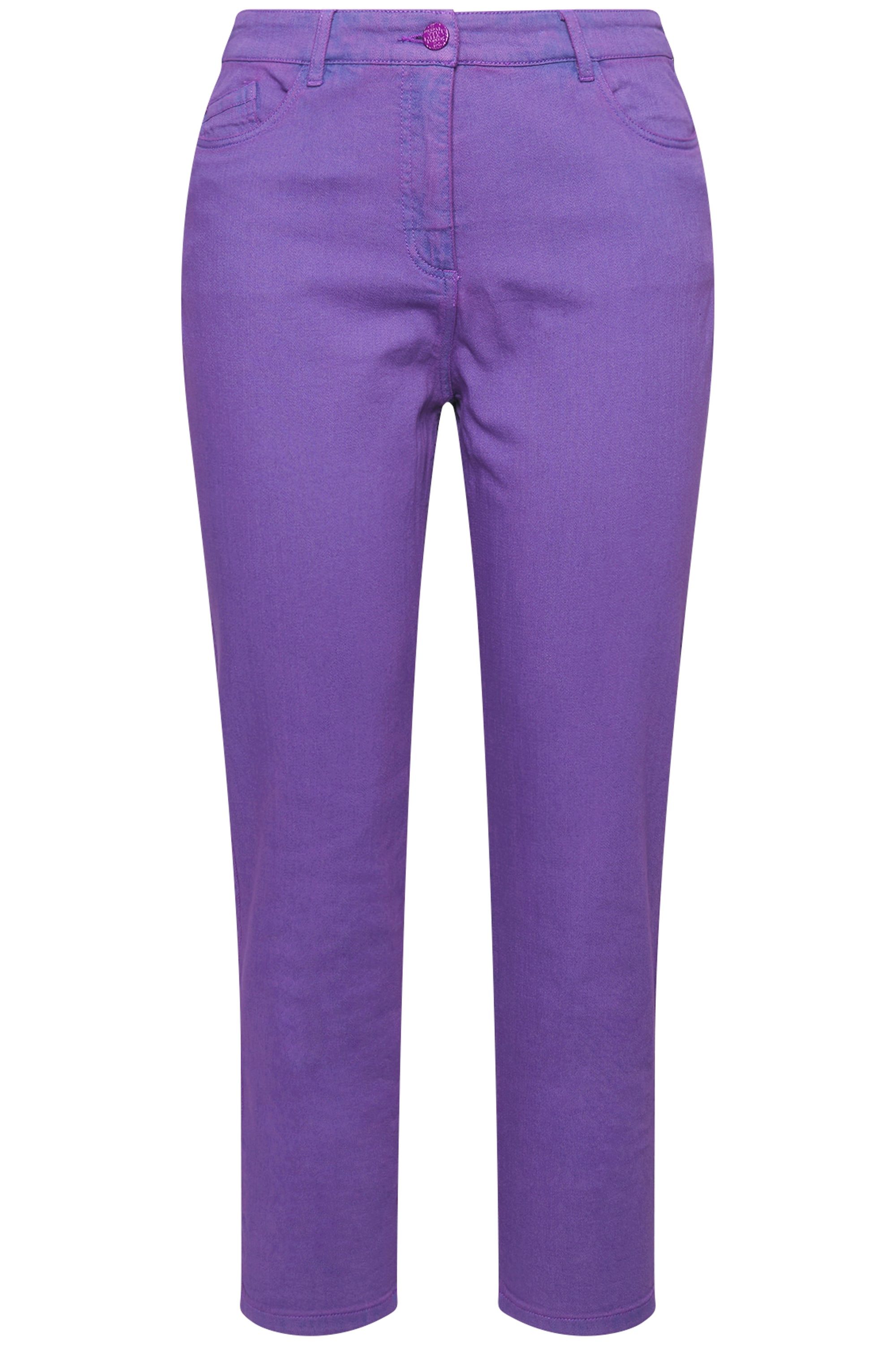 Ulla Popken Regular-fit-Jeans Mom-Colorjeans Trendfarbe 5-Pocket-Schnitt günstig online kaufen