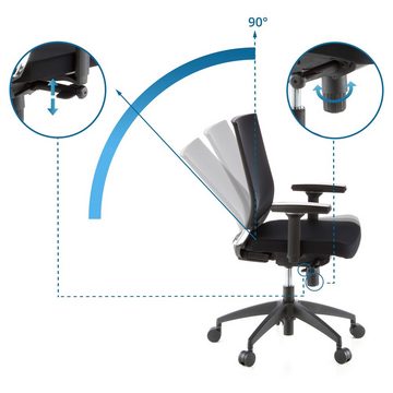 hjh OFFICE Drehstuhl Profi Bürostuhl PORTO BASE Stoff (1 St), Schreibtischstuhl ergonomisch