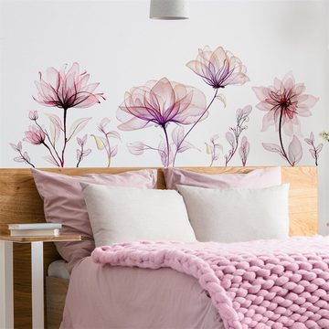 Fivejoy Wandtattoo Dekorative Wandaufkleber, Blume Fenster Wohnzimmer Zimmer Aufkleber