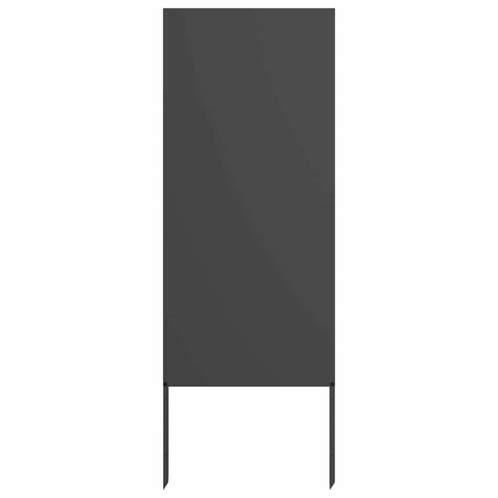 vidaXL Wandbild Garten Sichtschutz-Leinwand Schwarz 50 x 140 cm, (1 St)
