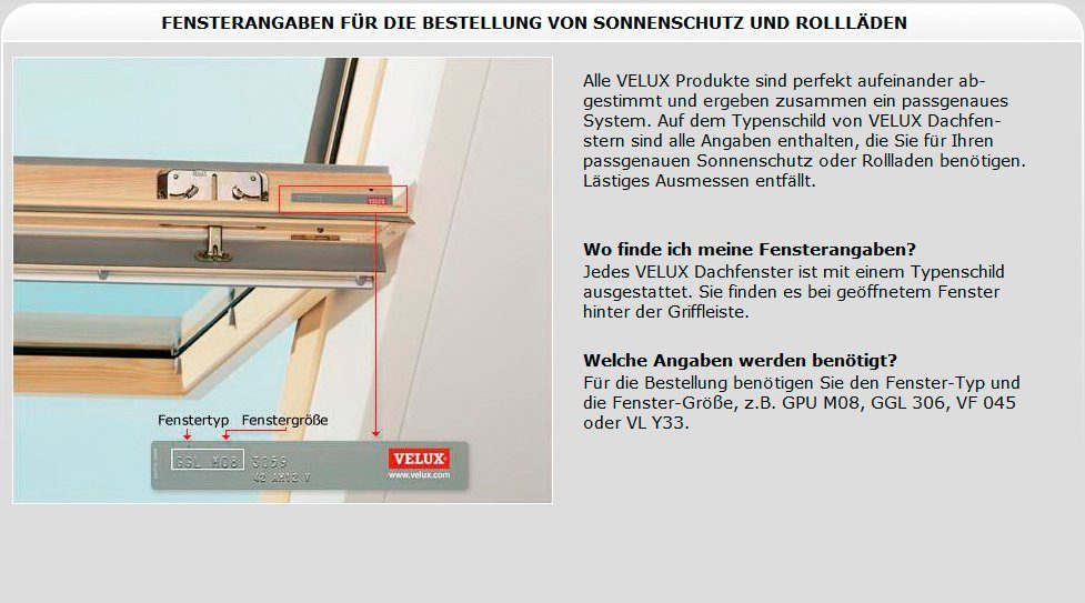 Dachfensterrollo, VELUX, VELUX Lichtschutz, Click!« & »Pick