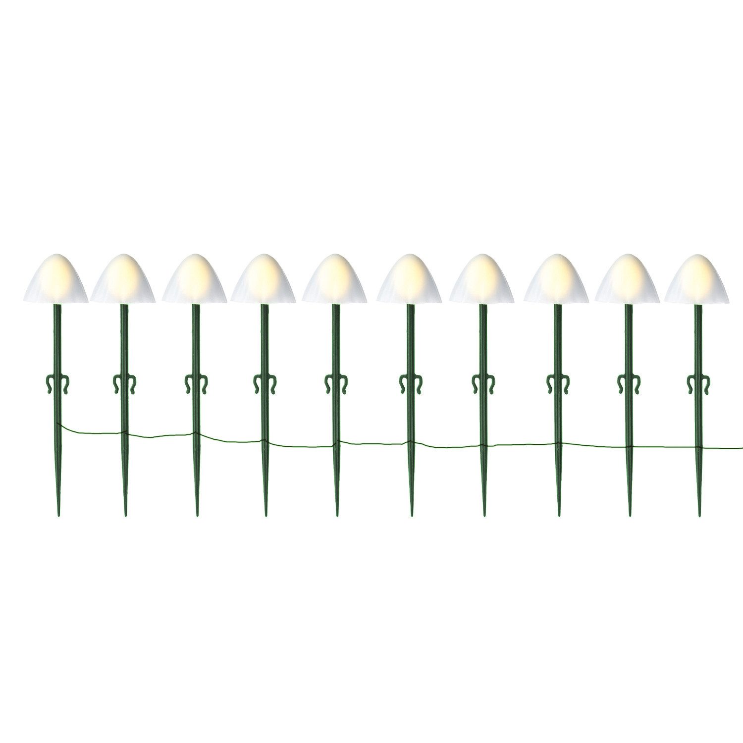MARELIDA LED-Lichterkette Solar Mini Pilze 10 Gartenstecker Gartendeko 8 Fu günstig online kaufen