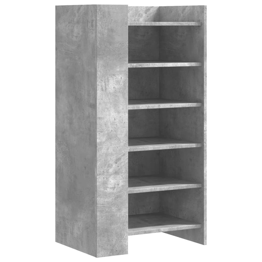 vidaXL Schuhregal Schuhschrank Betongrau 52x37,5x100 cm günstig online kaufen