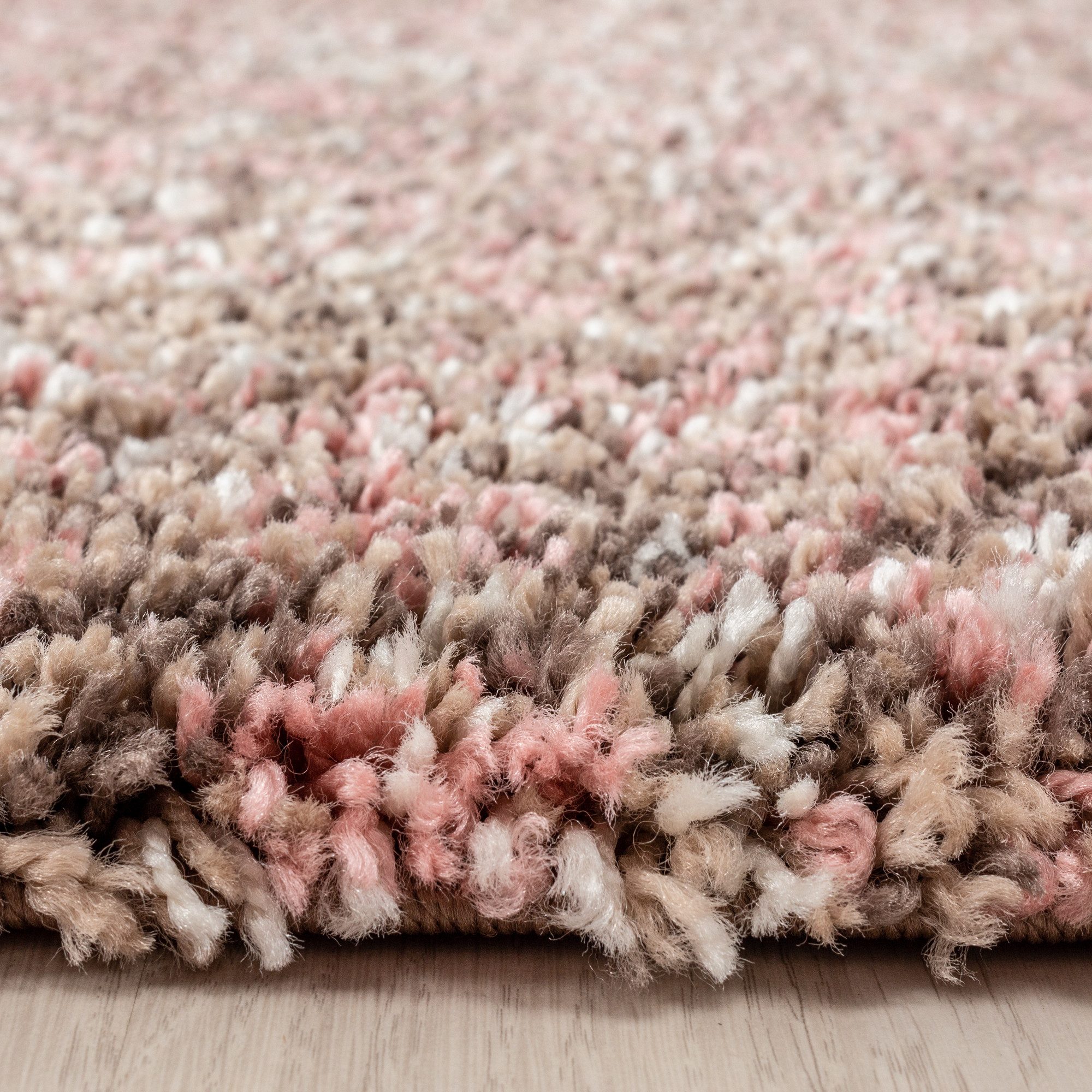 Carpettex Hochflor-Teppich Meliert Design, Rund, Höhe: 30 mm, Teppich Melie günstig online kaufen
