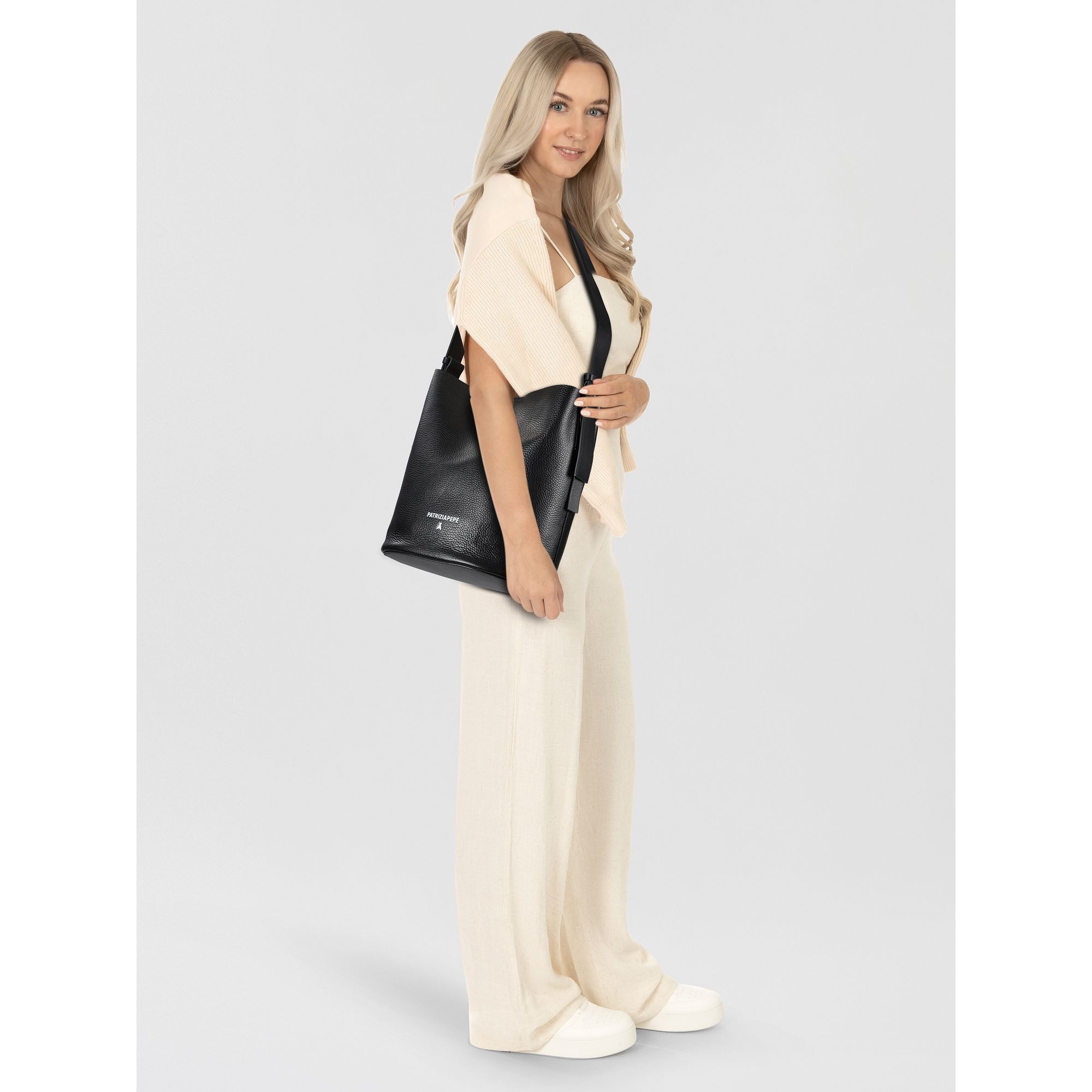 Patrizia Pepe Beuteltasche Never Complete, Leder