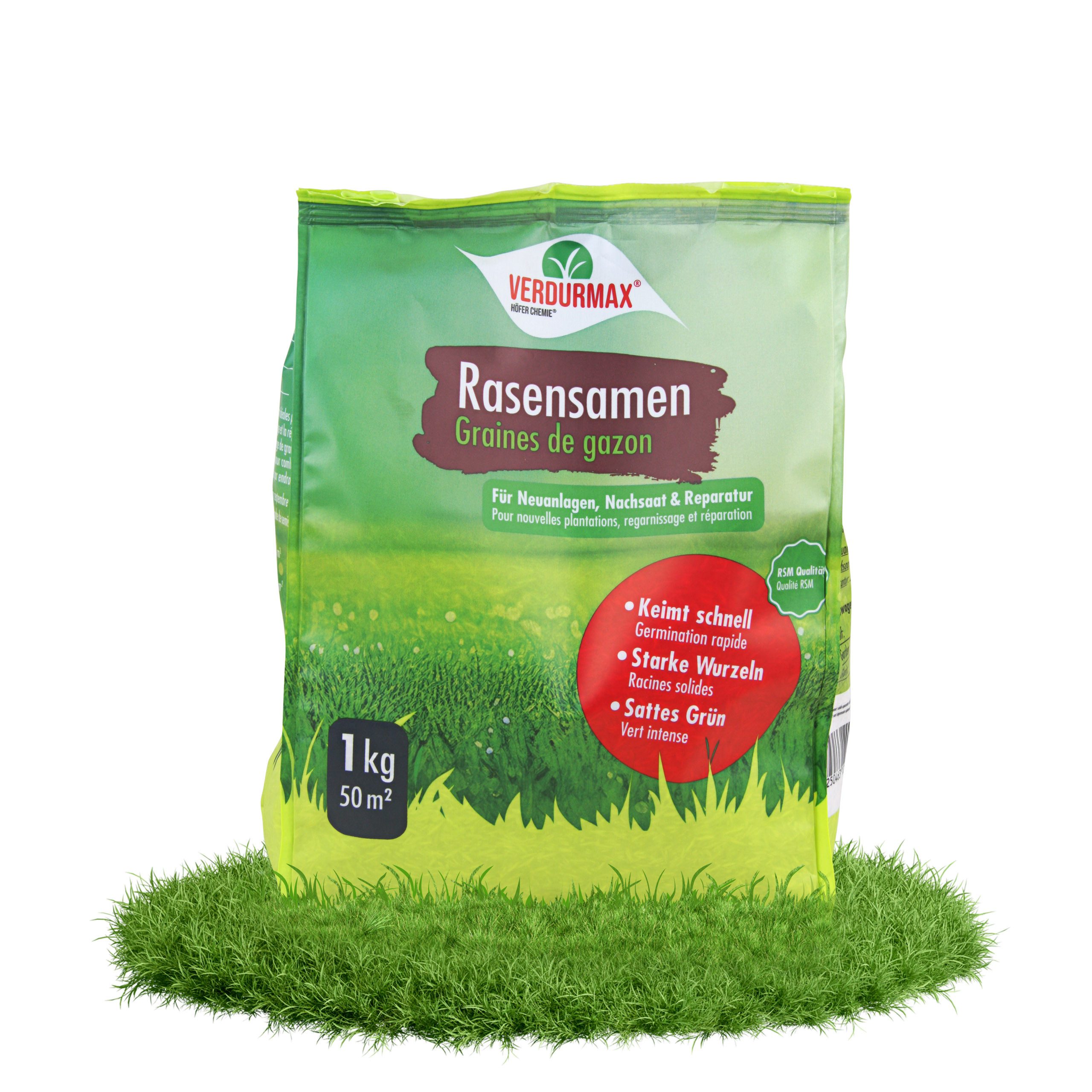 Höfer Chemie GmbH Rasensamen 1 kg VERDURMAX® Rasensamen, 1 kg