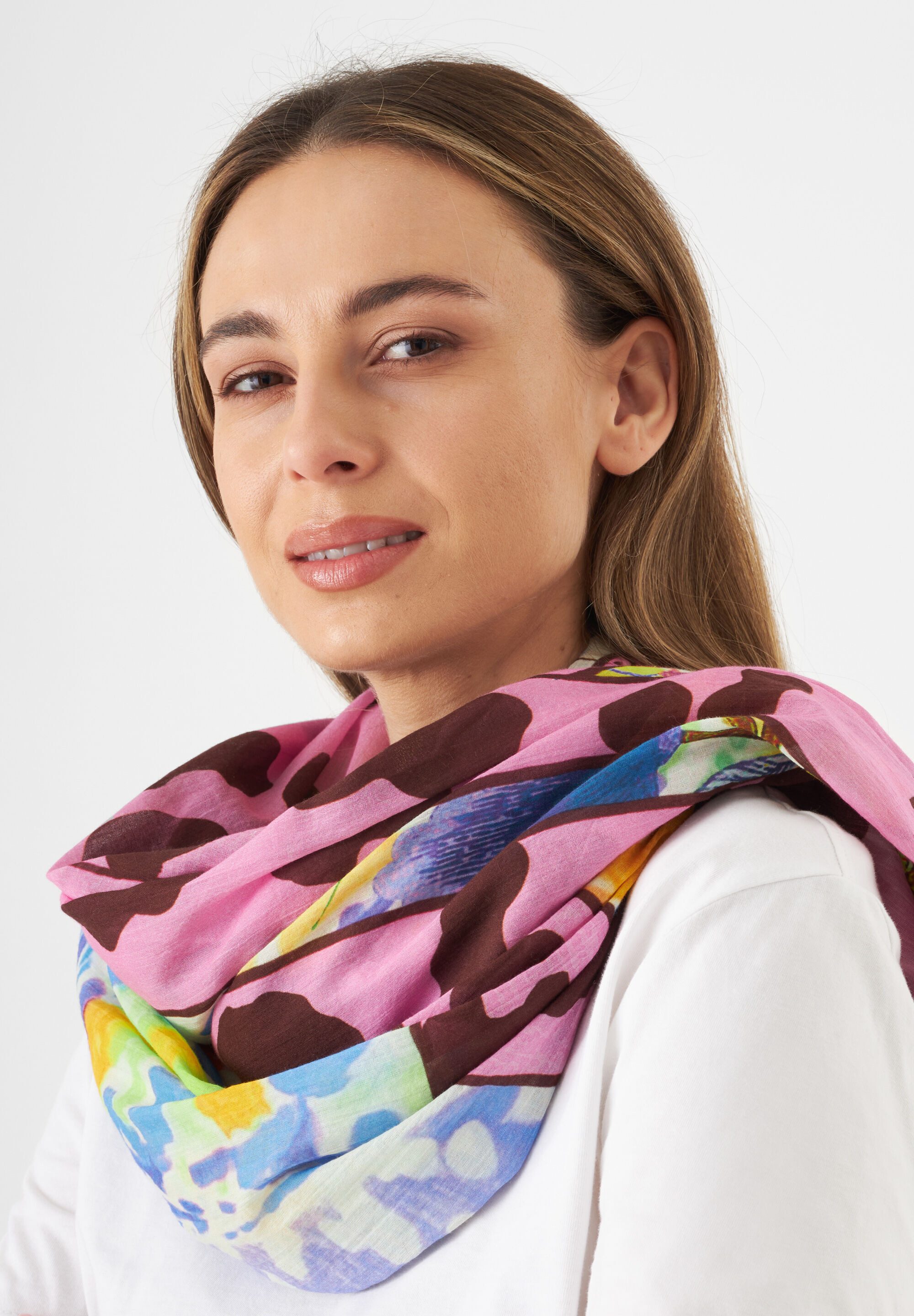 Codello Modeschal, (1-St), mit Katzen-Print