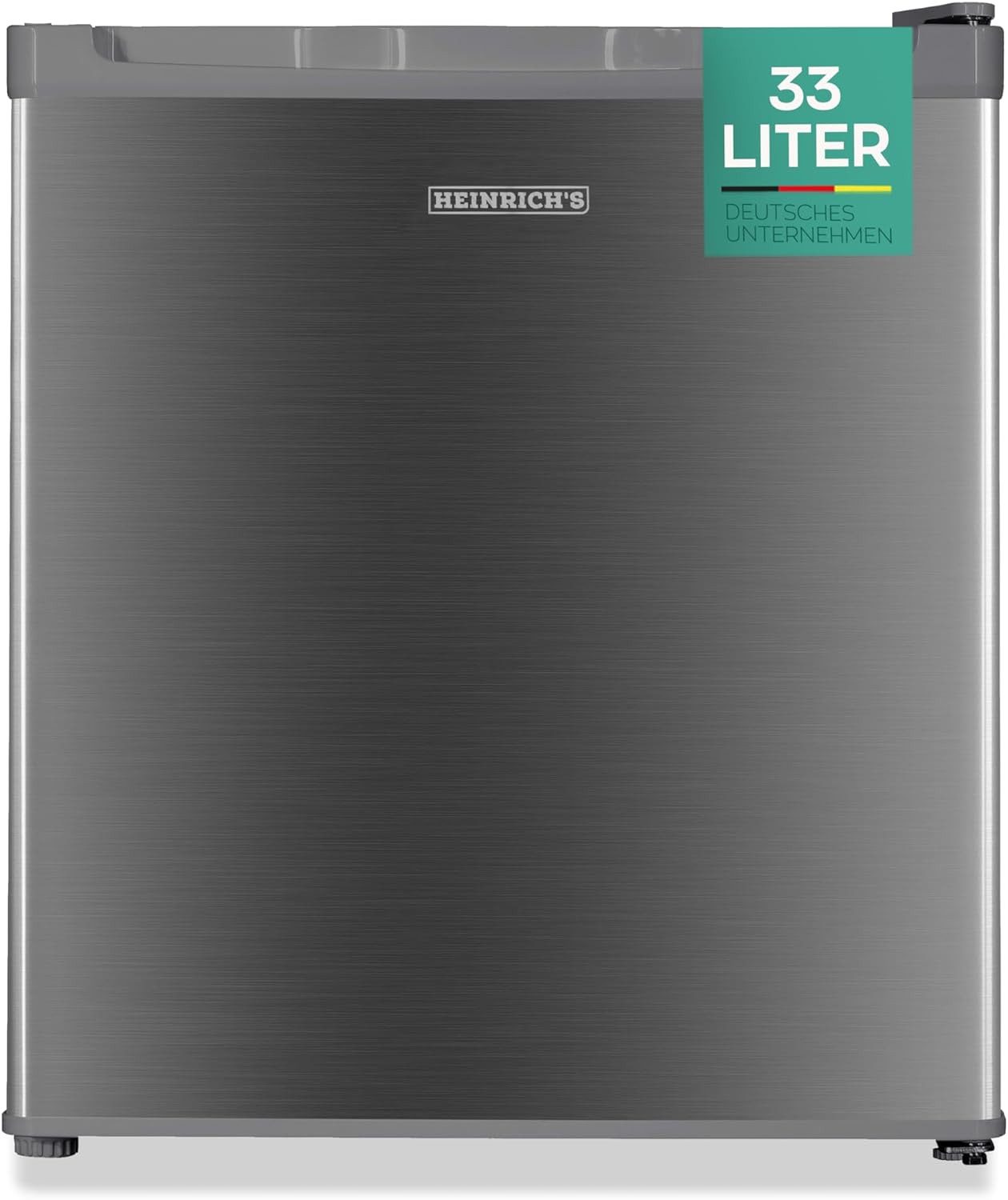 Heinrich´s Gefrierschrank Mini Gefrierbox HGB 5088 IX, 51 cm hoch, 44 cm breit, Kühlbox 40db 33 Liter bis zu -18 Grad