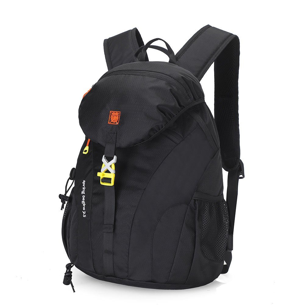 Skien Wanderrucksack Wanderrucksack 20L Wasserdichter Trekkingrucksack für Rucksackreisen Schwarz