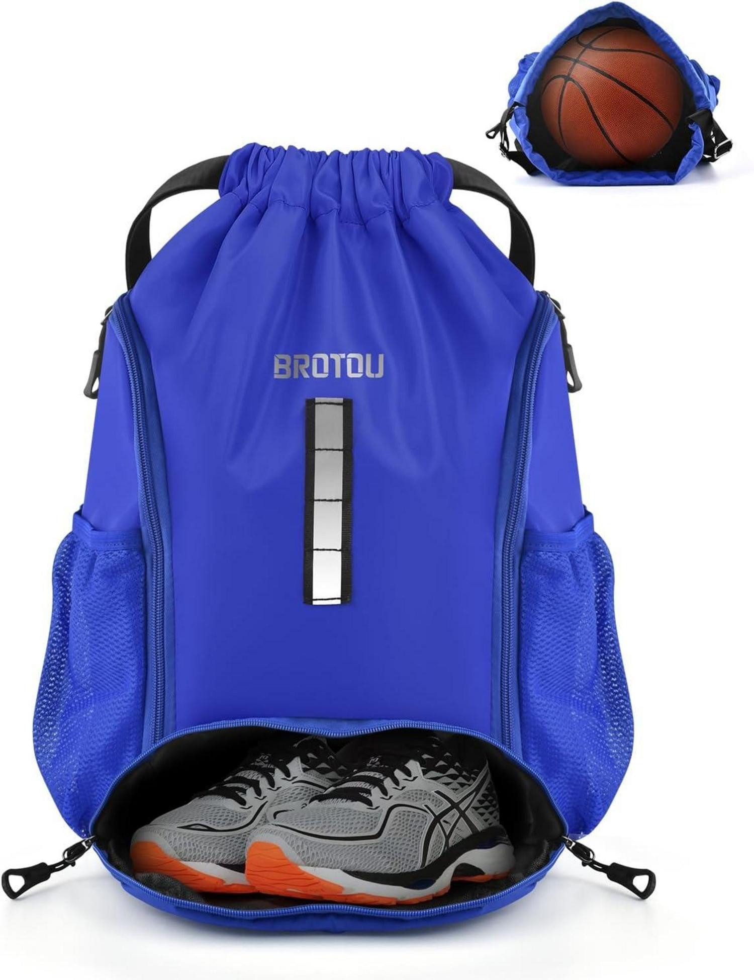 Turnbeutel Turnbeutel Fußballtasche Rucksack Kordelzug Sporttasche mit Schuhfach