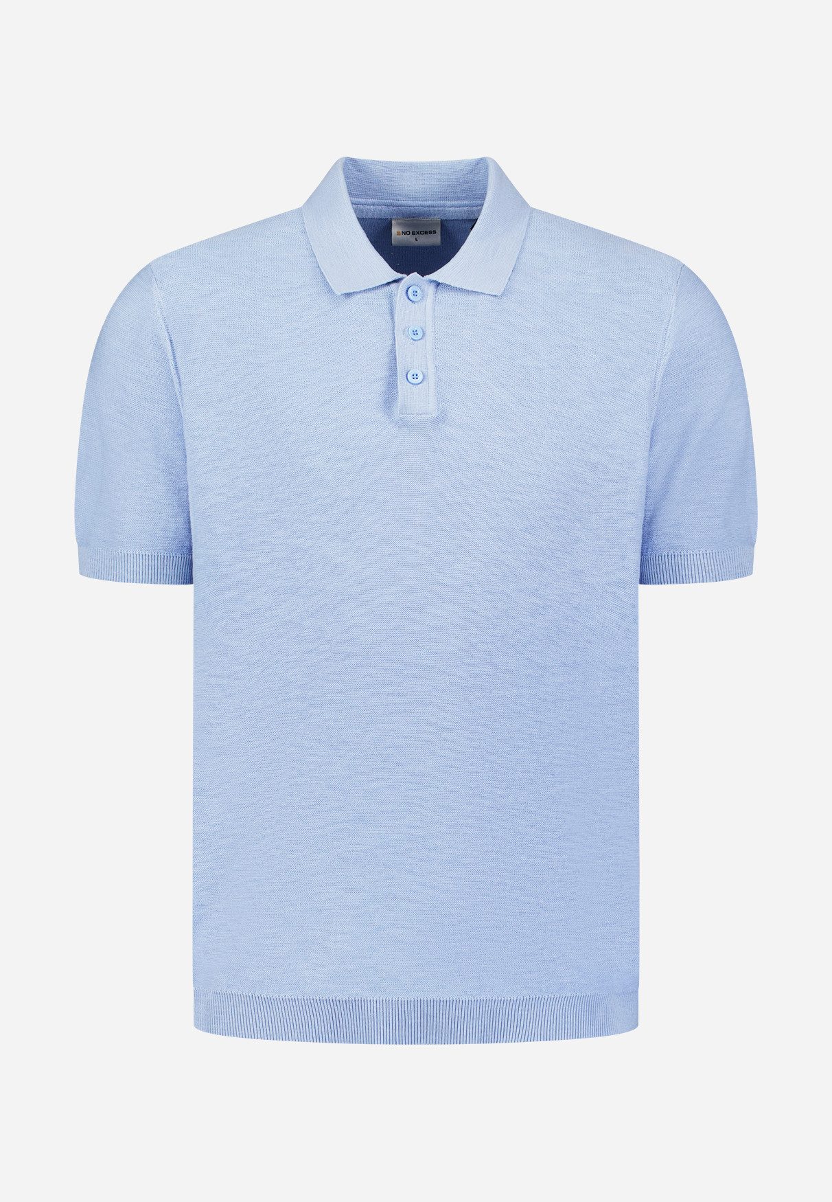 NO EXCESS Poloshirt Kurzarmshirt - basic Herrenshirt - Sommershirt