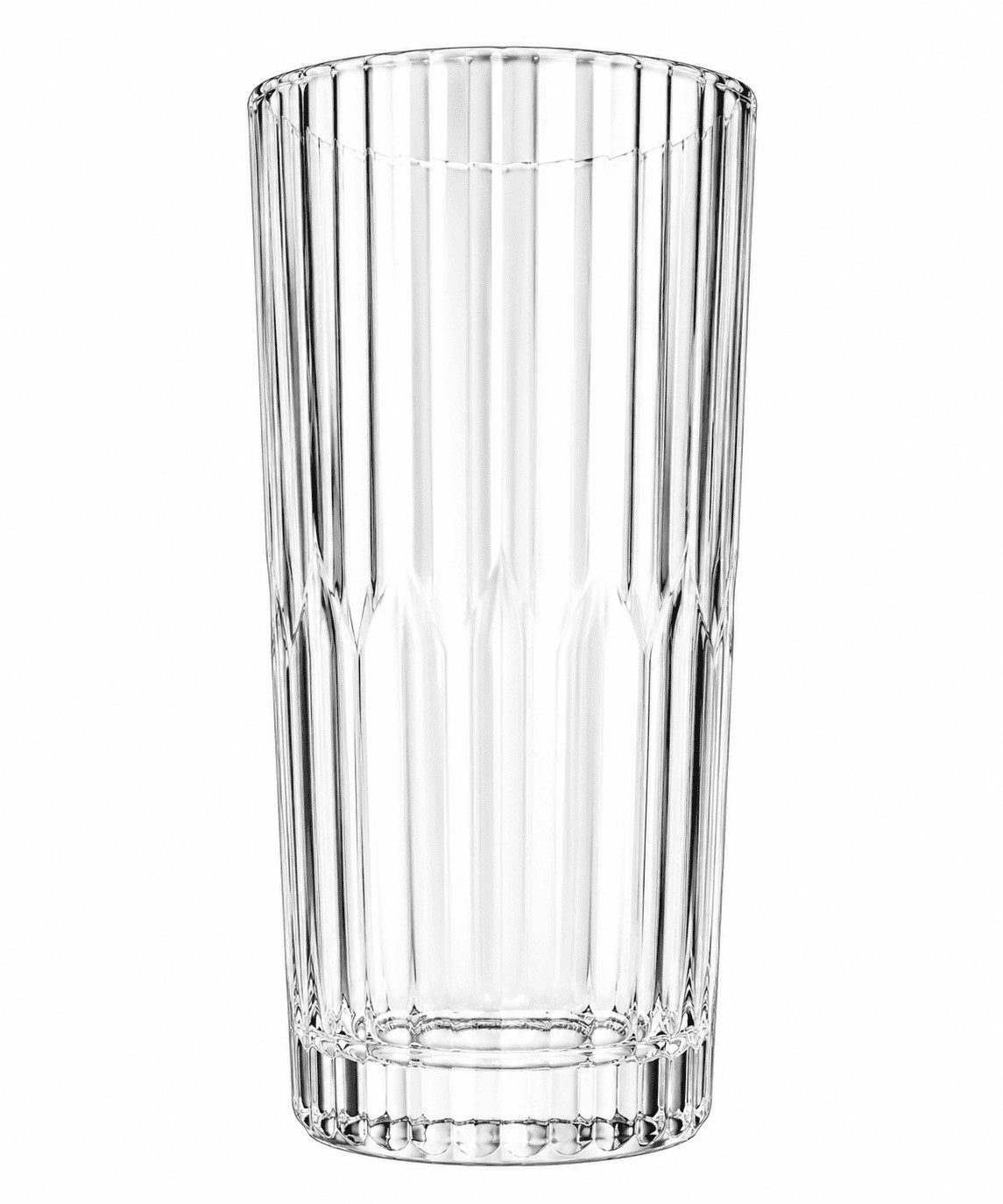 Sendez Tumbler-Glas 6er Set Trinkgläser 310ml Geriffelt Longdrinkgläser Rillenglas, 6-tlg., Glas