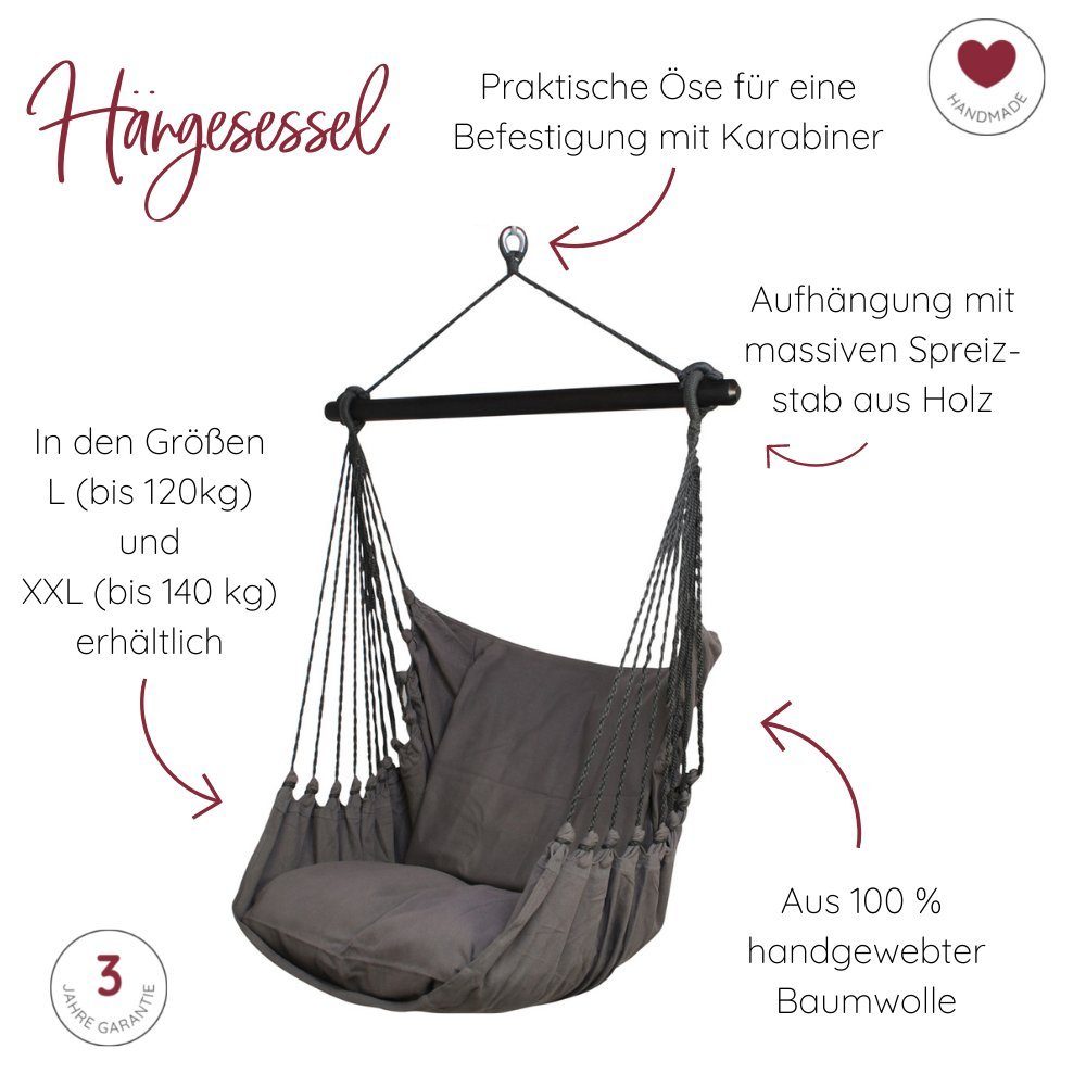 HOBEA-Germany Hängesessel Hängesessel Hängestuhl Hängesitz in günstig online kaufen
