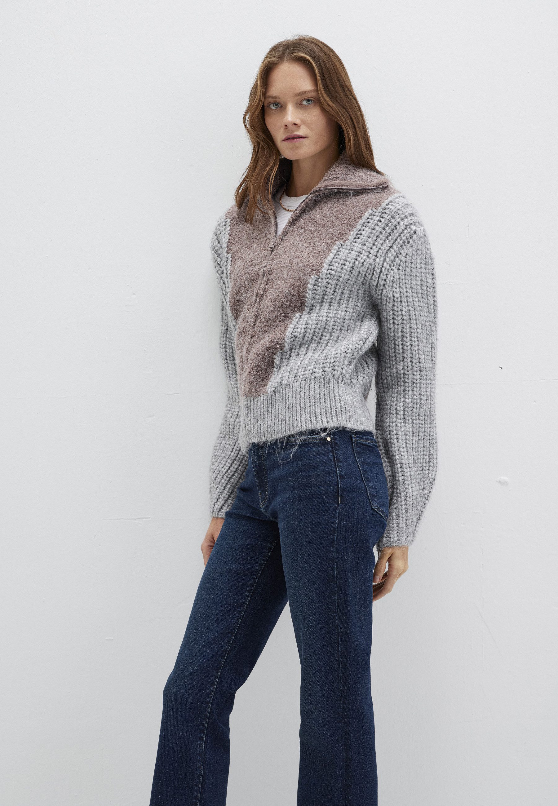 Mavi Strickpullover FULL ZIP SWEATER Sweatshirt günstig online kaufen