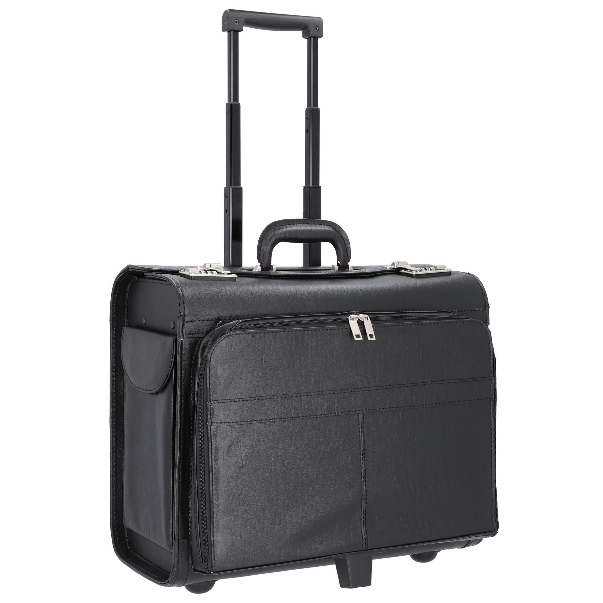 Alassio® Pilotenkoffer, 2 Rollen, Kunstleder