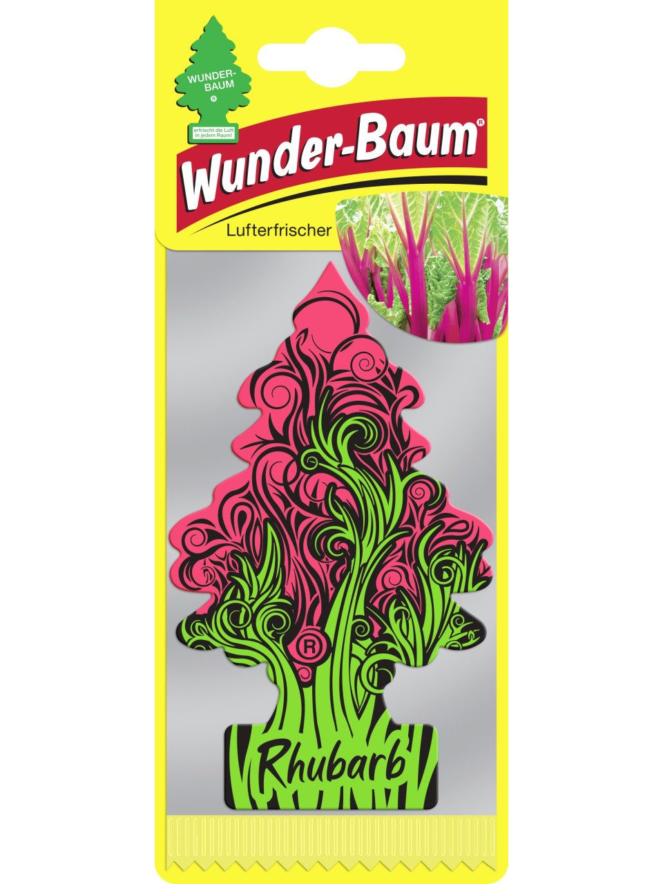 Raumduft Wunderbaum Papierlufterfrischer Rhabarber
