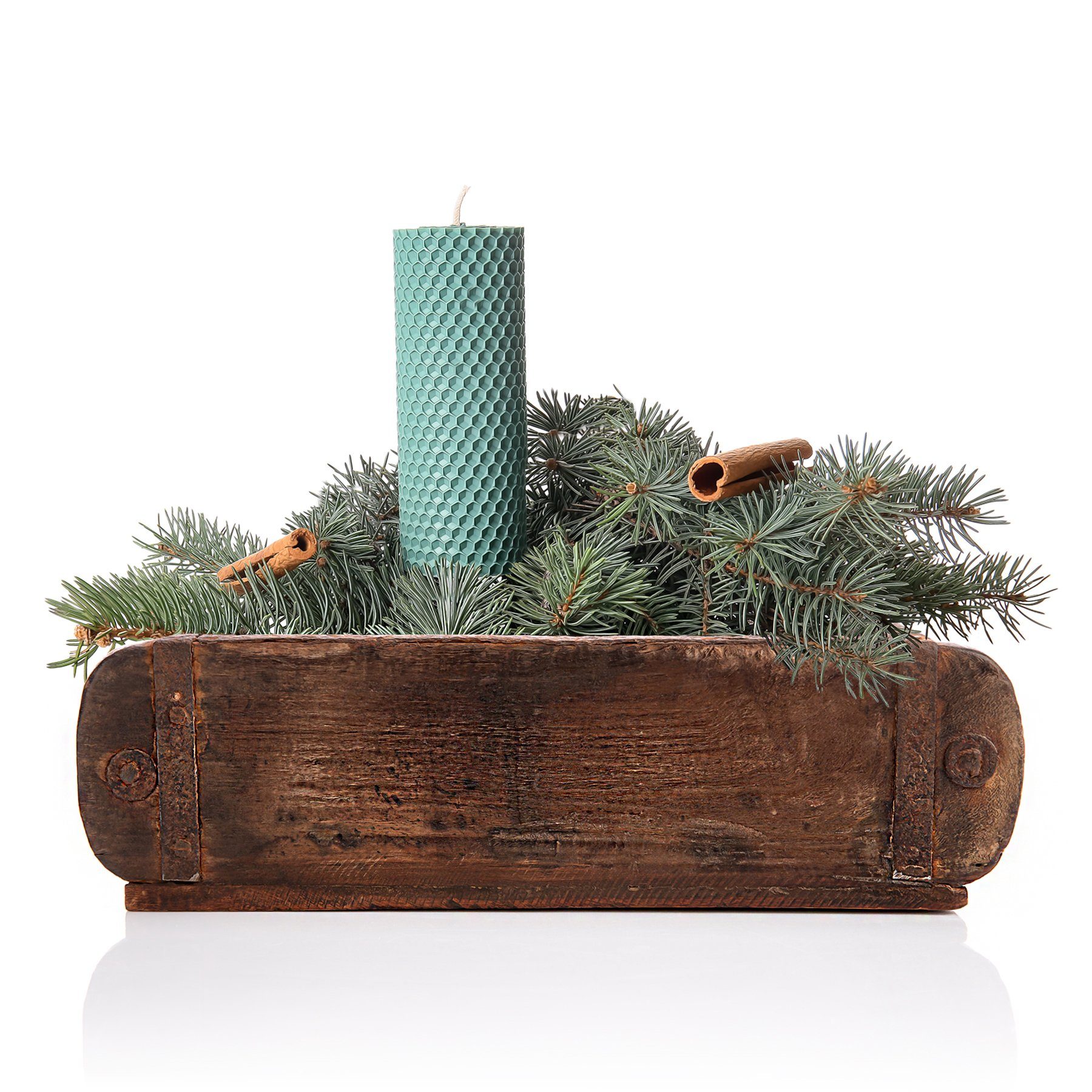 Holzkiste Ziegelform in Braun 32x14,5x9cm (LxBxH)