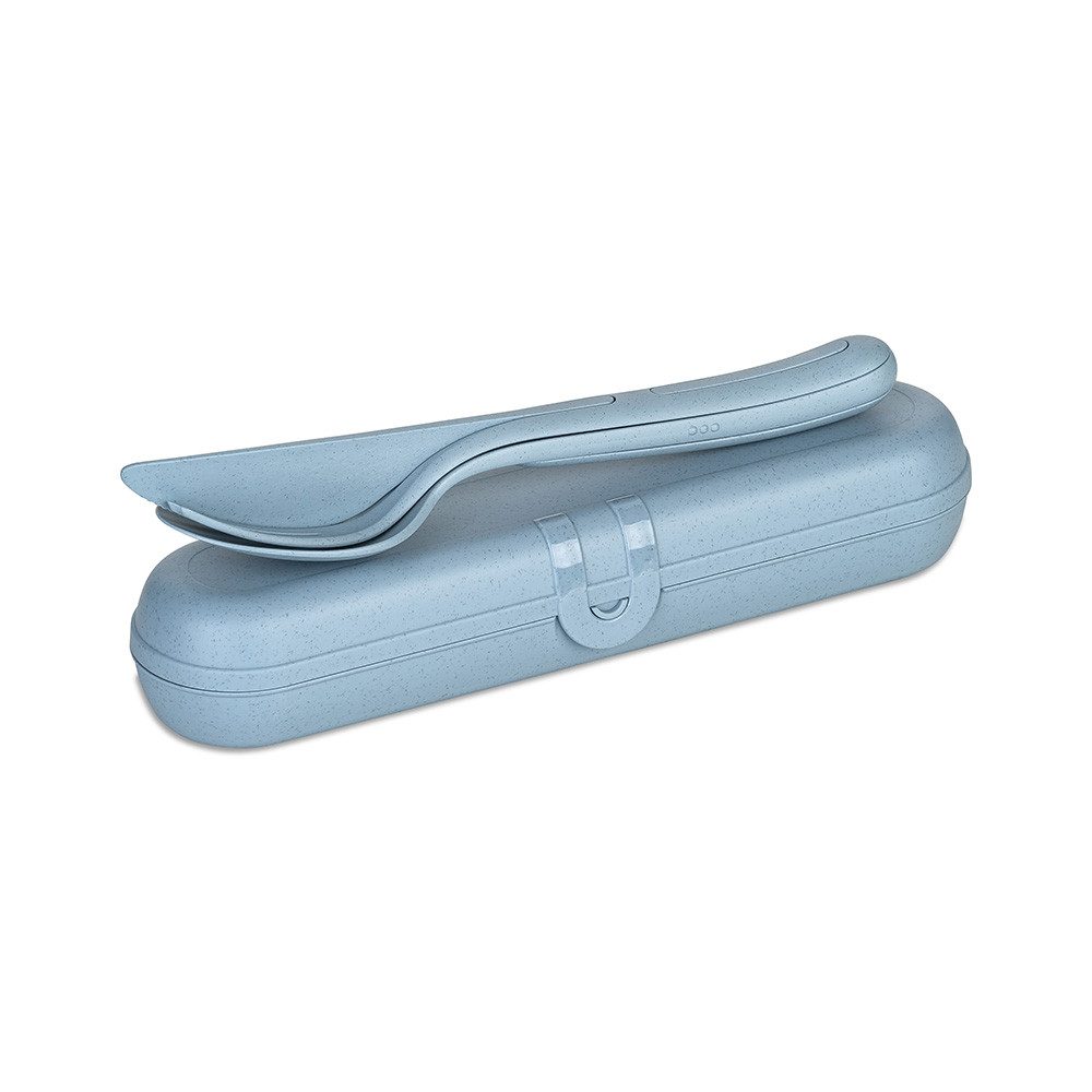 KOZIOL Besteck-Set KLIKK READY Besteck Etui + Besteckset (4-tlg), 1 Personen, Kunststoff