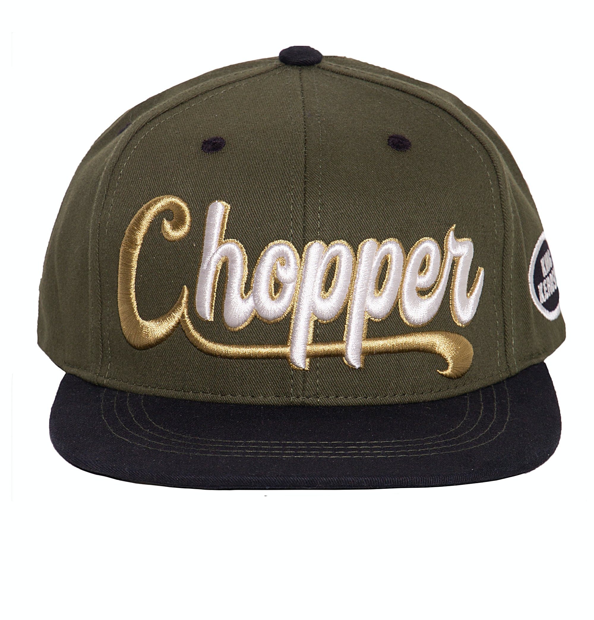 KingKerosin Snapback Cap Chopper 3D (1-St) mit cooler 3D-Stickerei