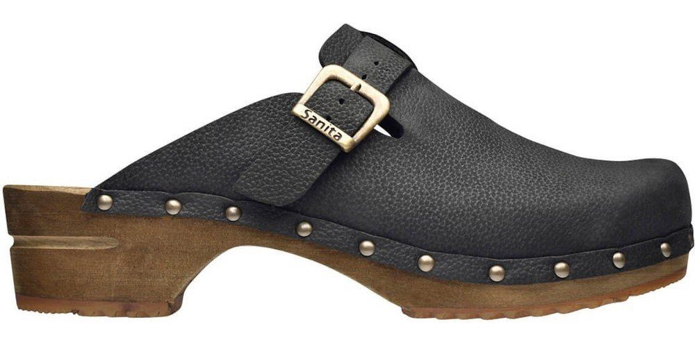 Sanita Wood-Hartwig Open Clog Black