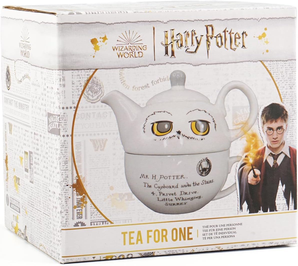 Half Moon Bay Teekanne Harry Potter Hedwig Teekanne für eine Person, (1-St), sehr klein, nur für 1 Person gedacht