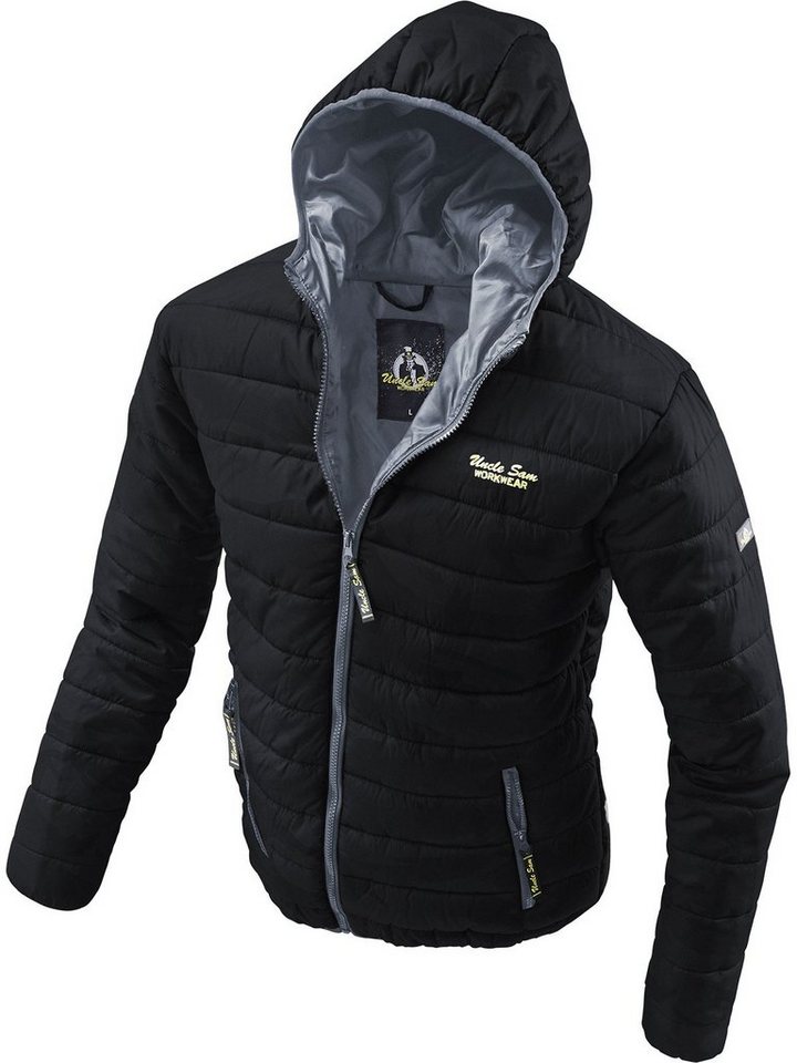 Uncle Sam Arbeitsjacke Steppjacke anthrazit/schwarz