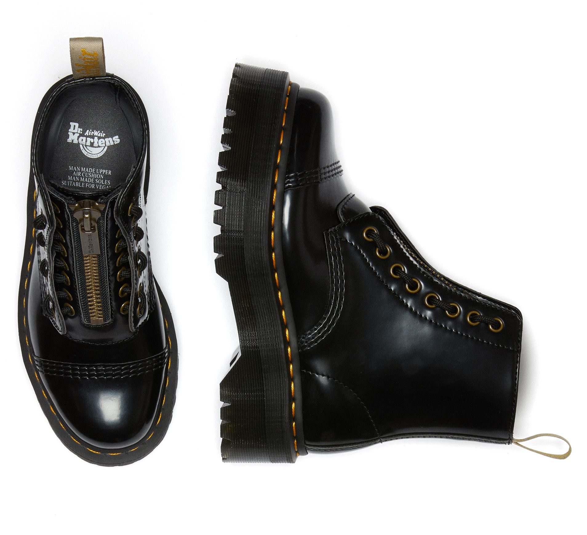 DR. MARTENS Sinclair Vegan Schnürboots Veganer Schuh, Boots mit Plateausohle
