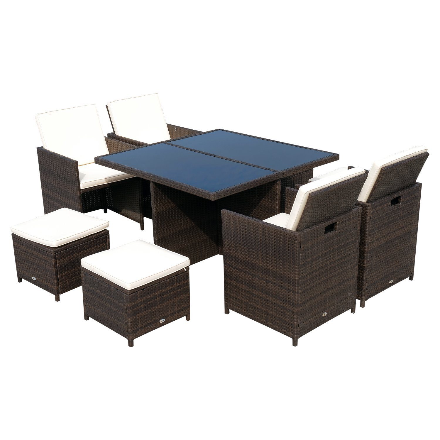 Outsunny Sitzgruppe »Polyrattan Gartenmöbel als 21tlg. Set« online