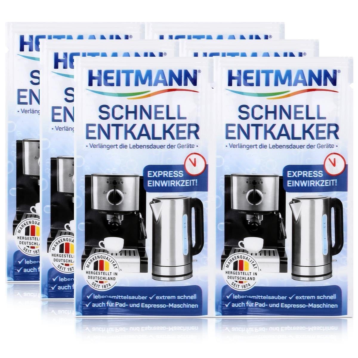 HEITMANN Heitmann Schnell-Entkalker 2x15g - Natürlicher Universalentkalker (3er Entkalker